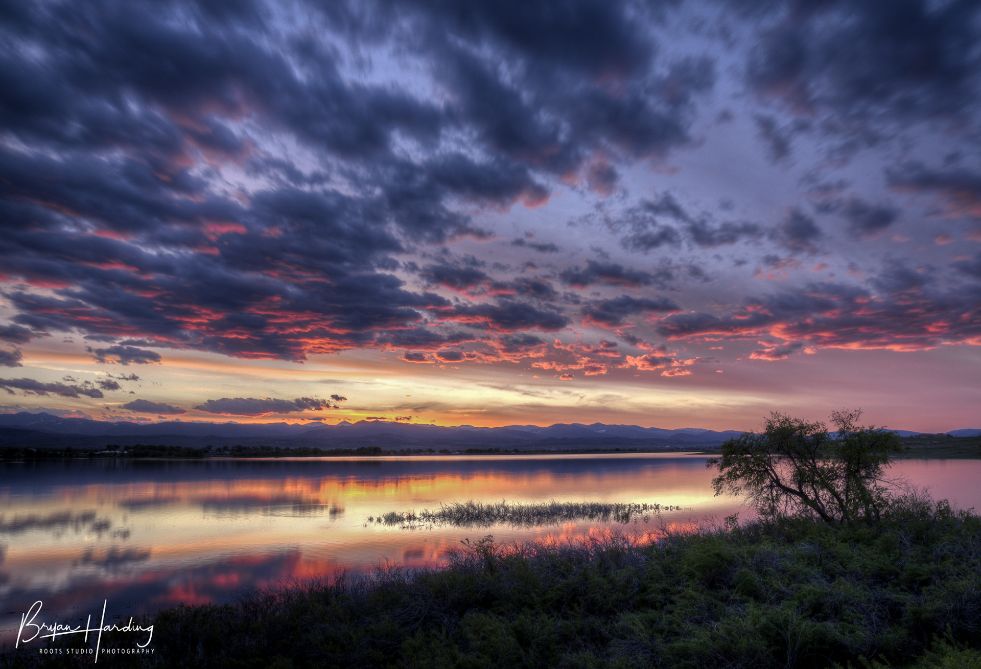 "Sunset in Motion" - Ish Reservoir - Boulder County, Colorado