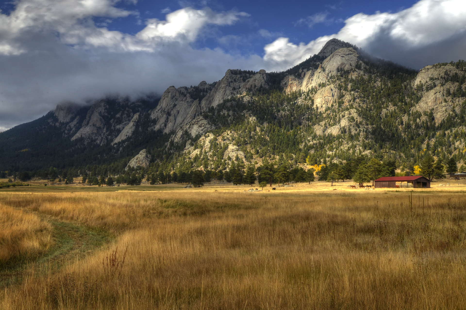 "Storm Moving in Over MacGregor Ranch" - Estes Park, Colorado