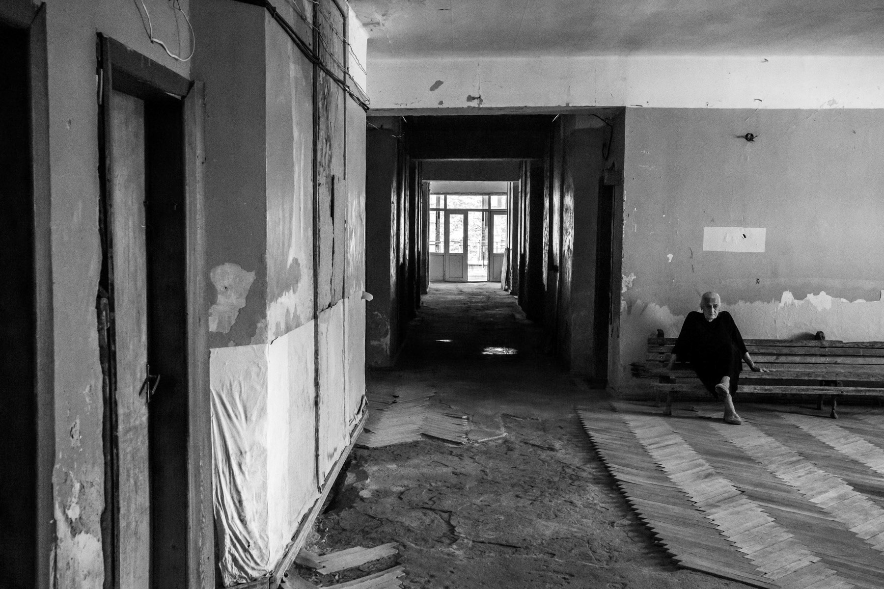 Collective centre for IDP's in a former soviet spa and hotel complex, Tskaltubo, Georgia, July 2014