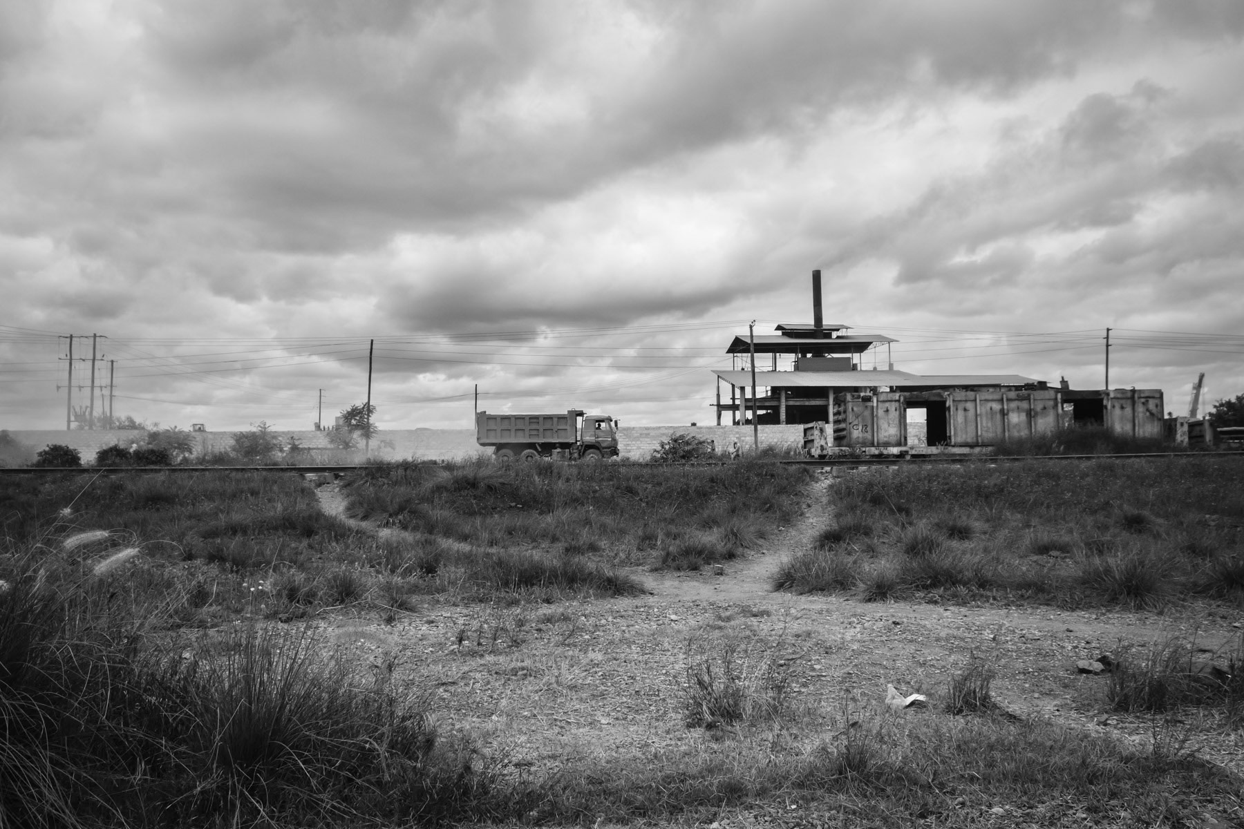 Magnese smelting plant owned by a Chinese consortium. Broken Hill mine area, Kabwe, Zambia, May 2021