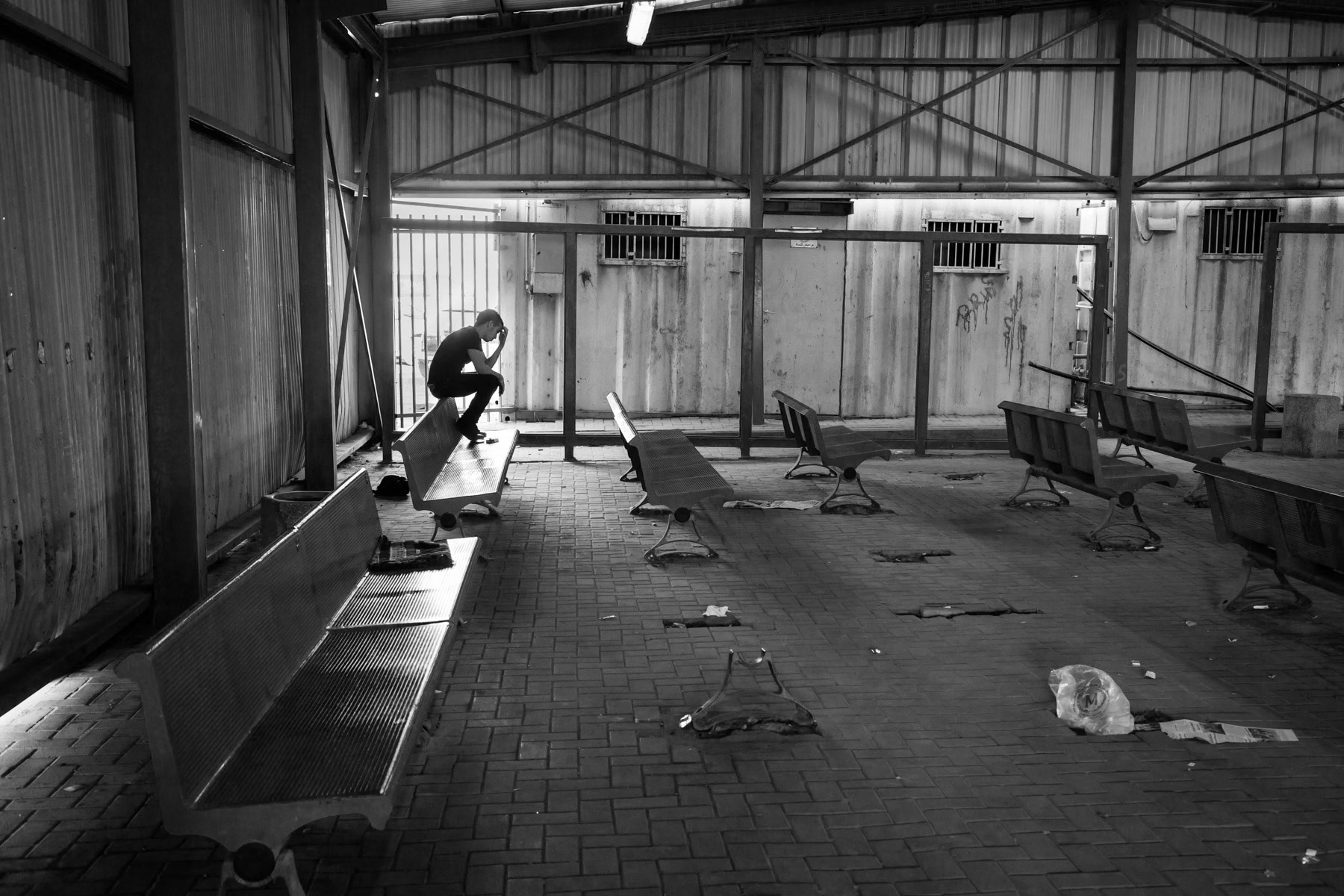 Qalandia check-point, Palestine, July 2013