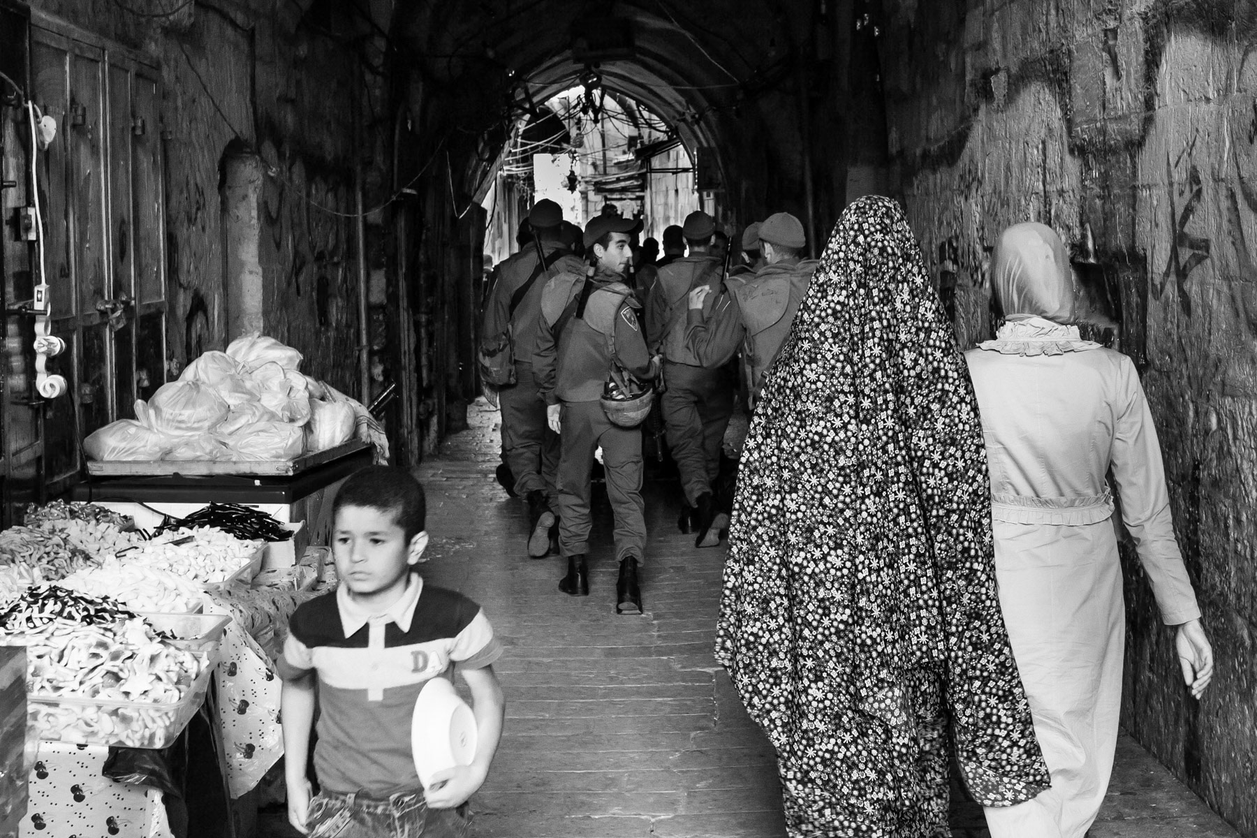 Muslim quater of the Old City in Jerusalem, July 2013
