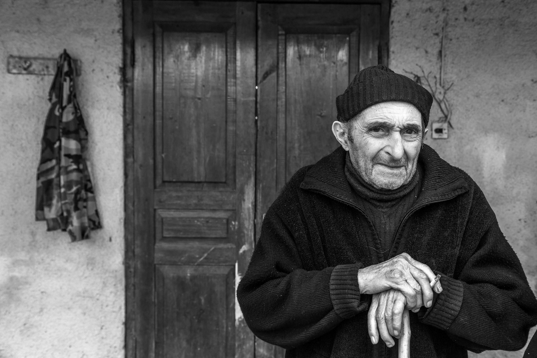Abkhazian resident of Likhni village, Abkhazia, March 2014