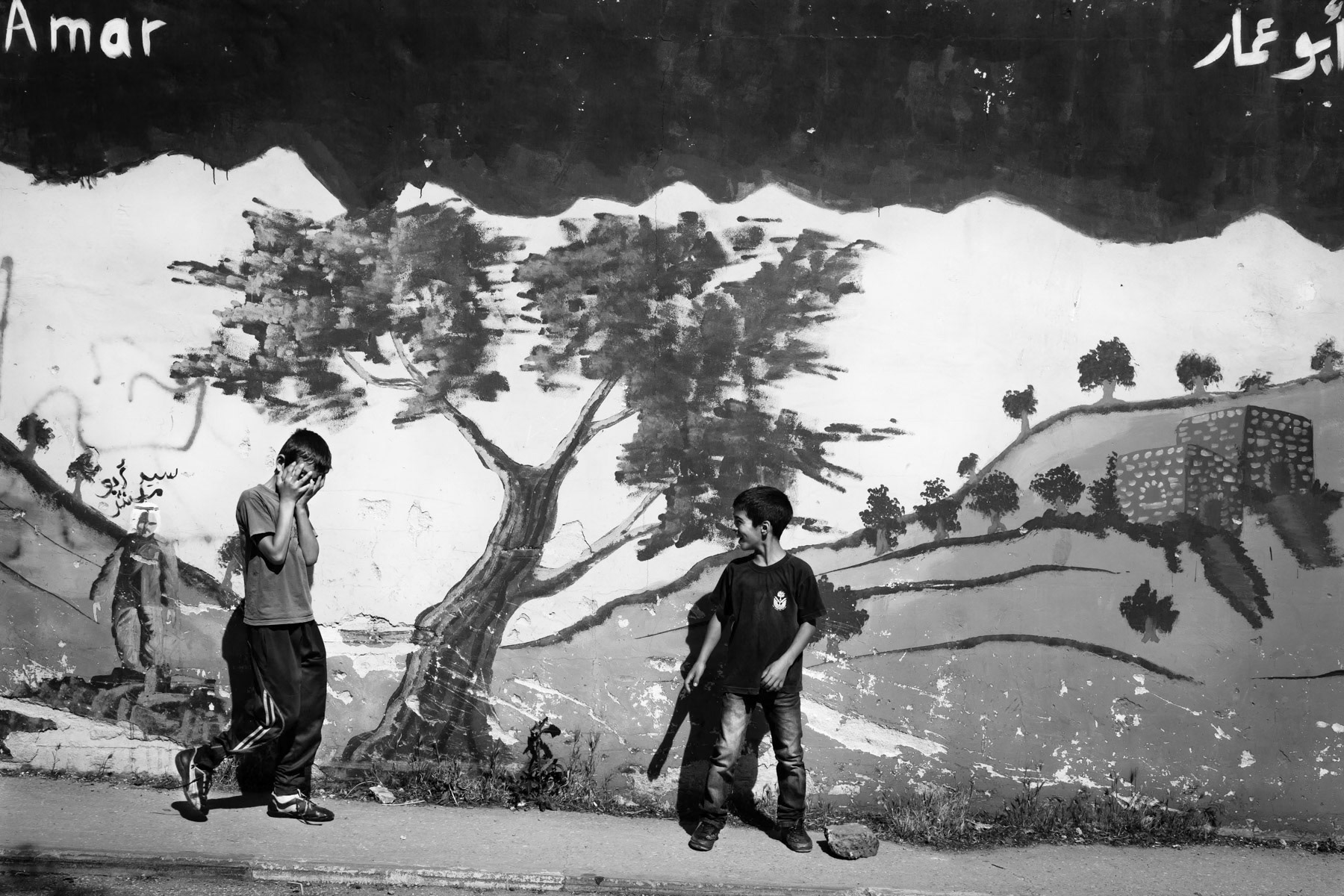 Aida Refugee Camp in Bethlehem, Palestine, May 2014