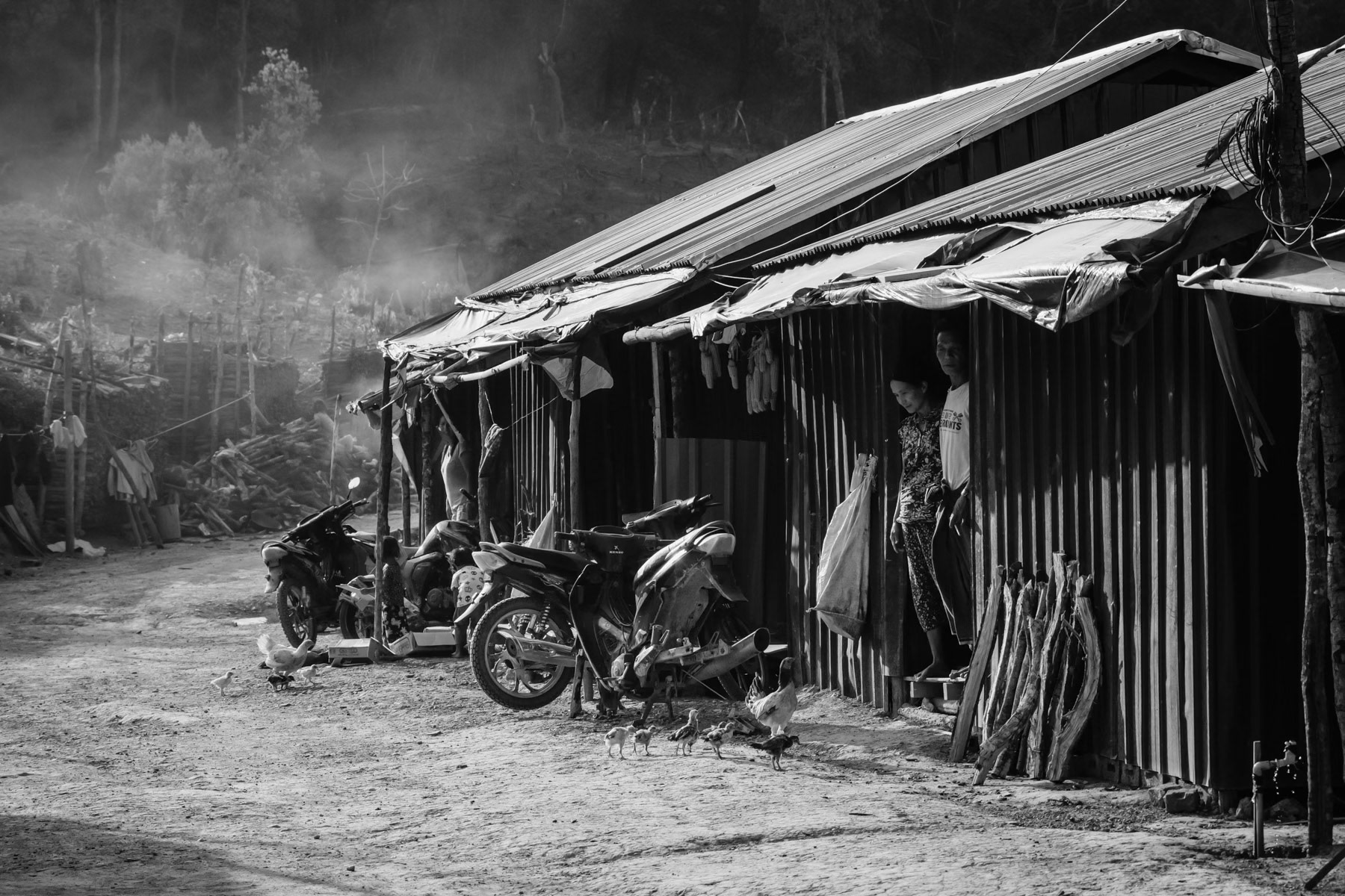 Salen IDP camp, the largest in Chin State, hosting more than 650 people from Thantlang, Kalay and Matupi. Salen, Thantlang township, Chin State, Myanmar, April 2024