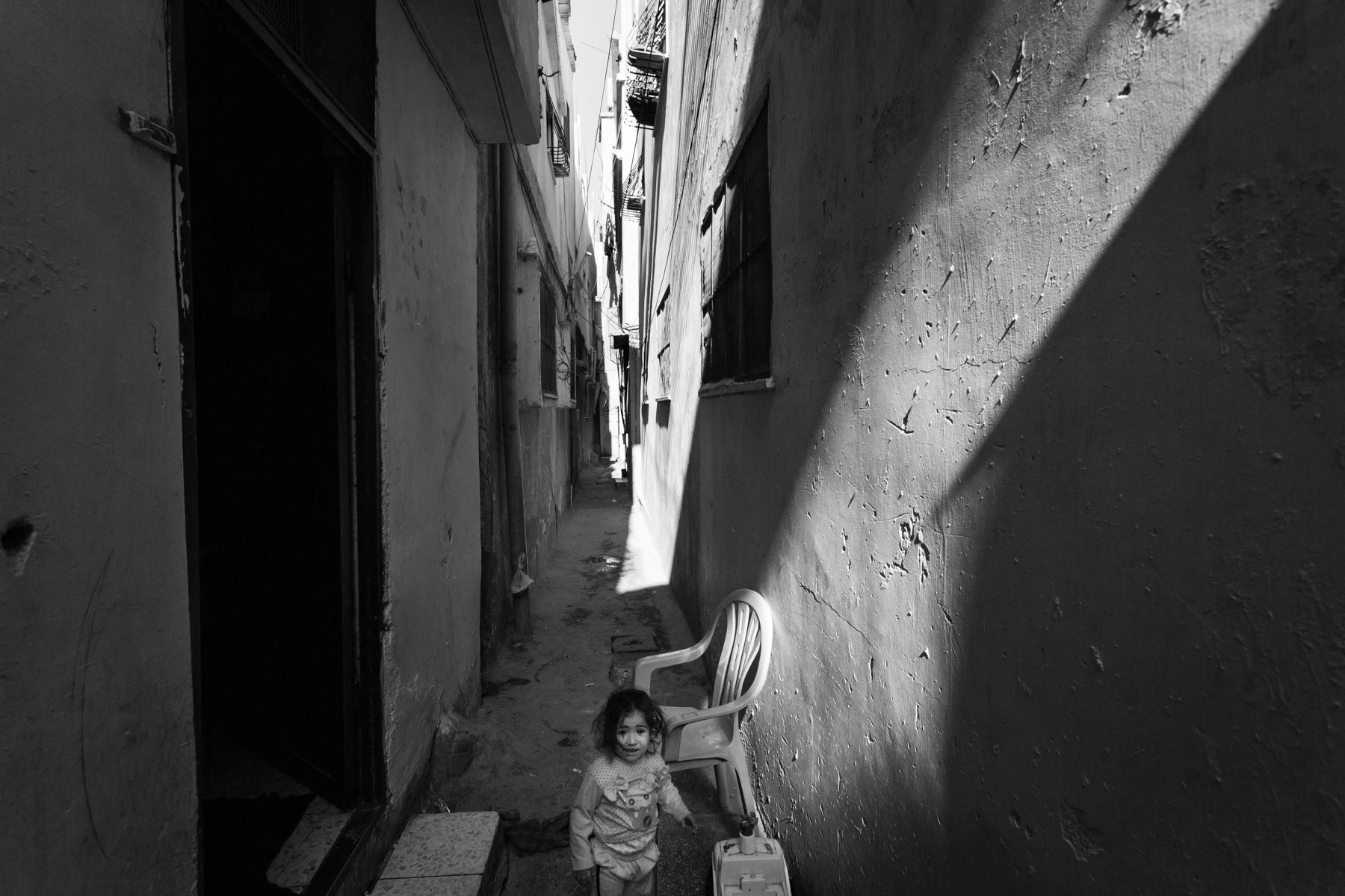 Around thirty thousand people live in Balata refugee camp, on an area barely a quarter of a square km, Palestine, November 2013