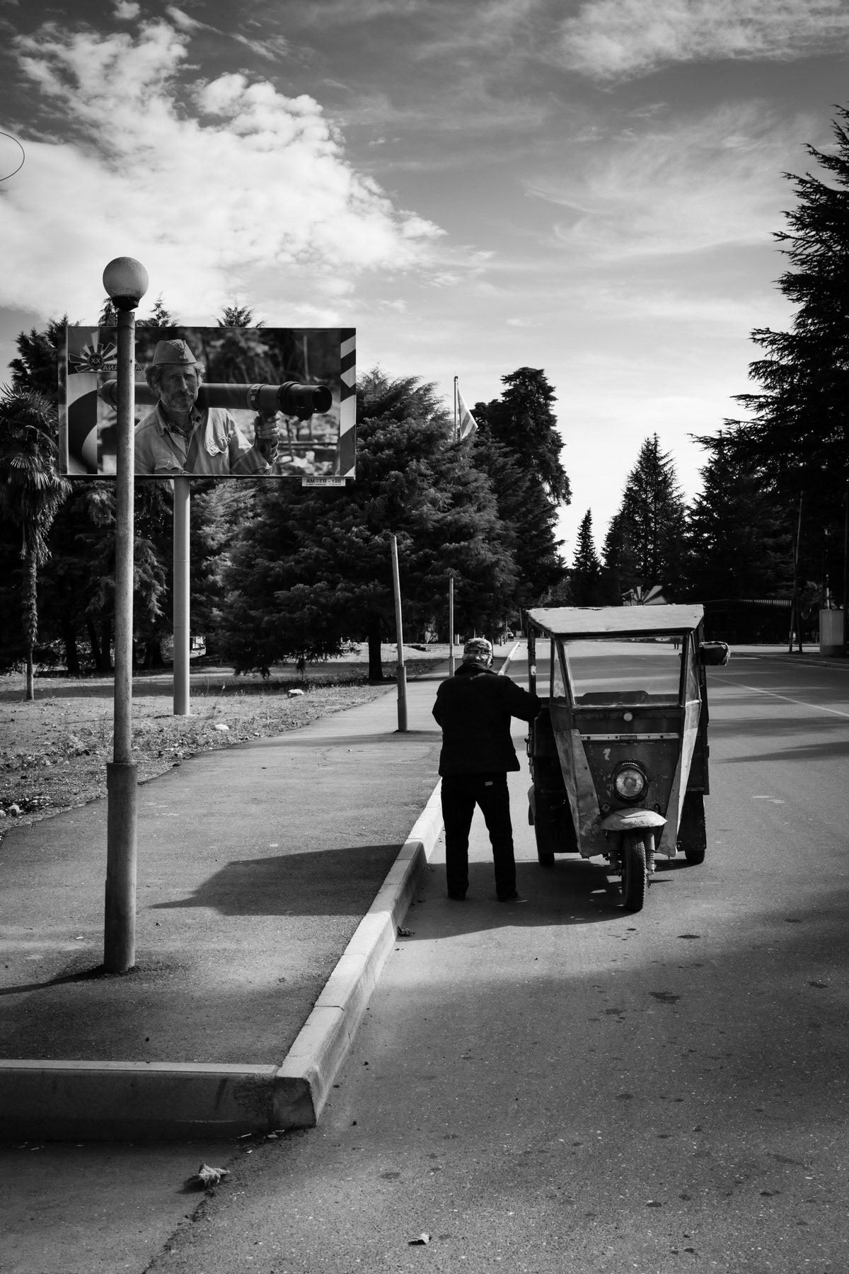 Main street in Gali, Abkhazia, October 2013