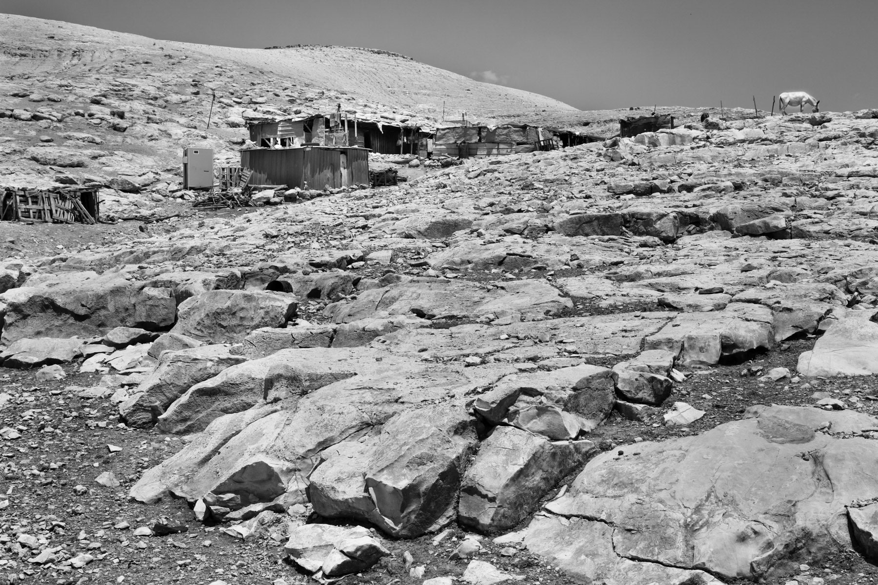 Khan Al Ahmar in the desert east of Jerusalem, Palestine, May 2014