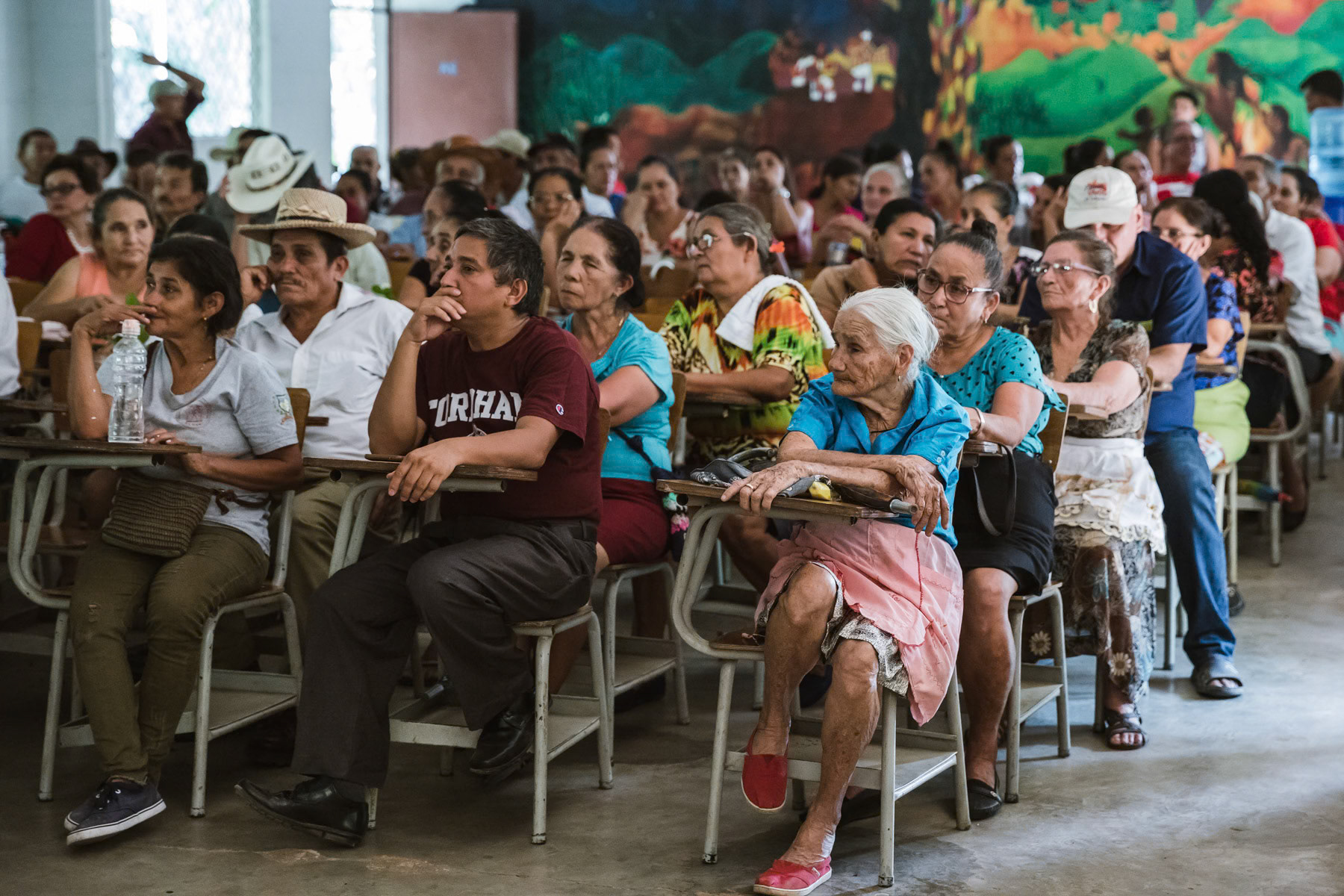 Farabundo Marti National Liberation Front (FMLN) meeting in Arcatao for the election of town councils. Arcatao, El Salvador, April 2019