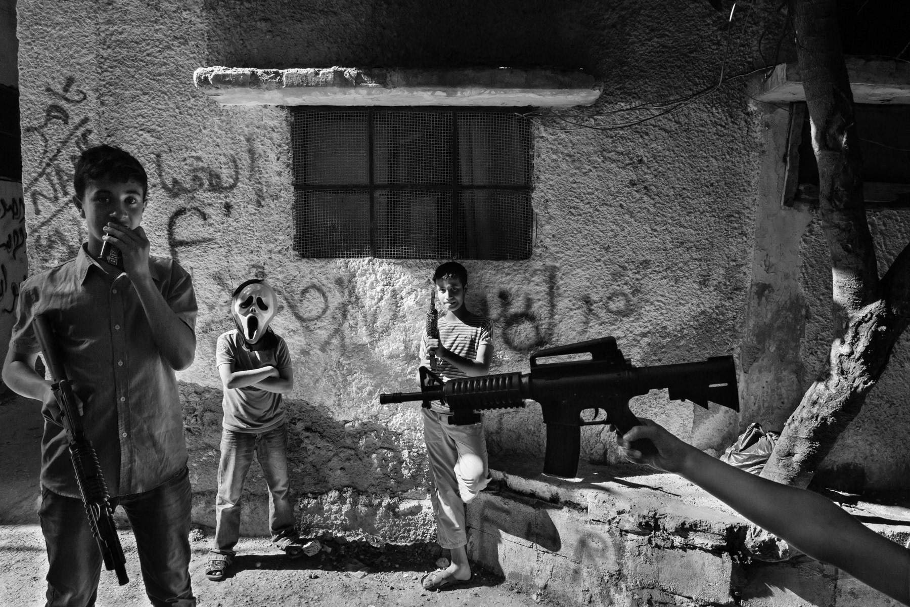 Boy's toys, Balata refugee camp near Nablus, Palestine, May 2014