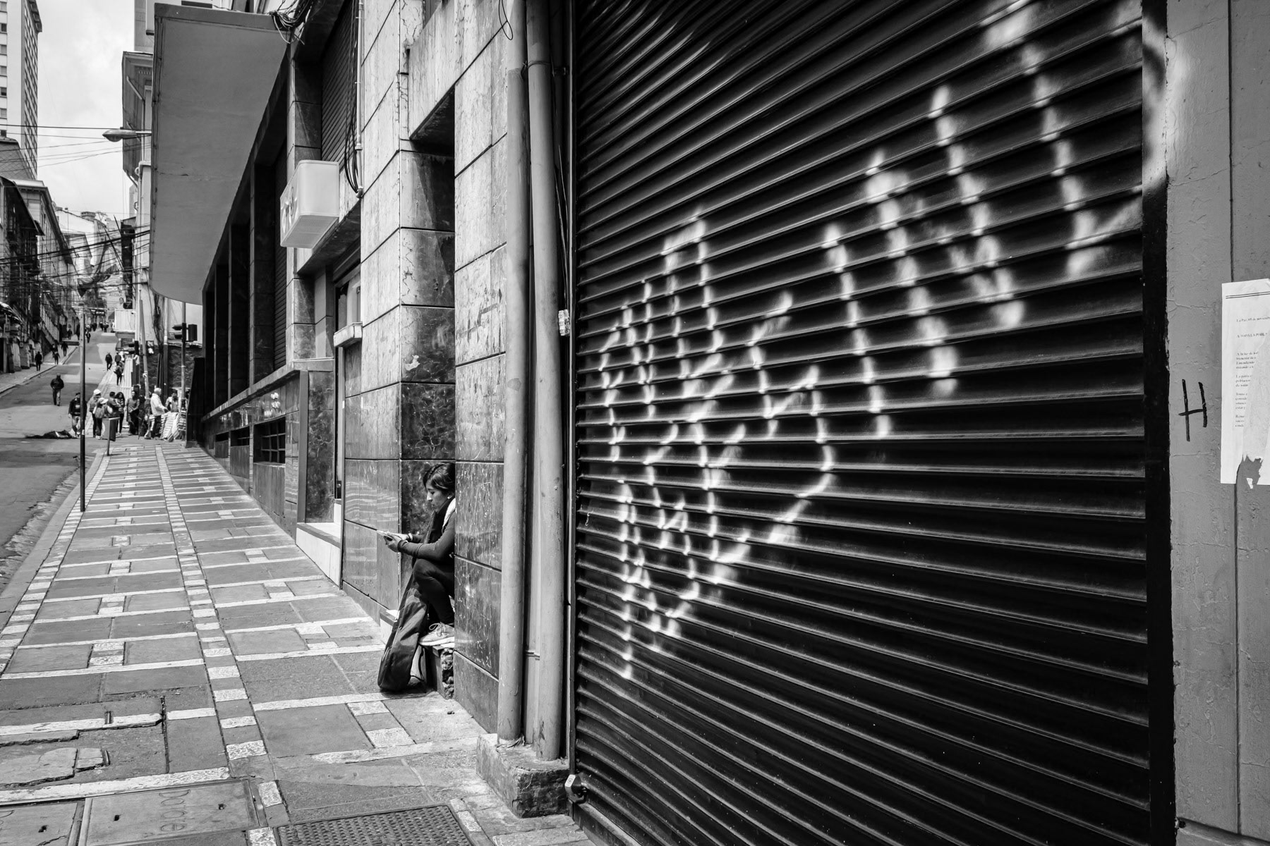 La Paz the capital of Bolivia under lockdown during regime change the day after the elected President Evo Morales fled the country. November 2019