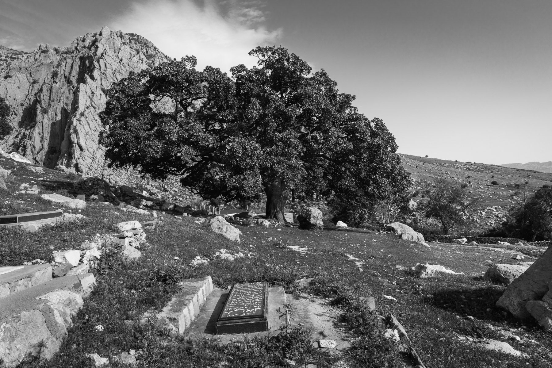 Graves for some of the victims of the chemical attack on the village in June 1988, 275 people died as a consequence of the chemical attack. Zardeh, Kermanshah Region, Iran, April 2018