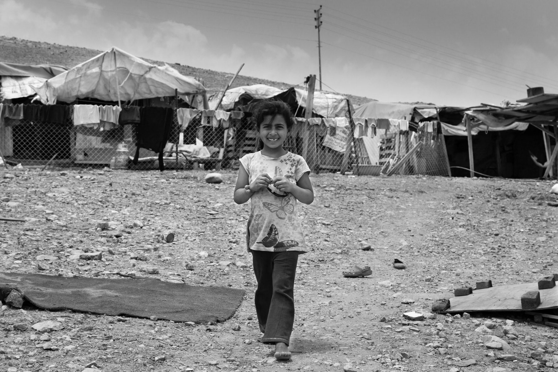 Bedouin settlement in the West Bank, Palestine, May 2014