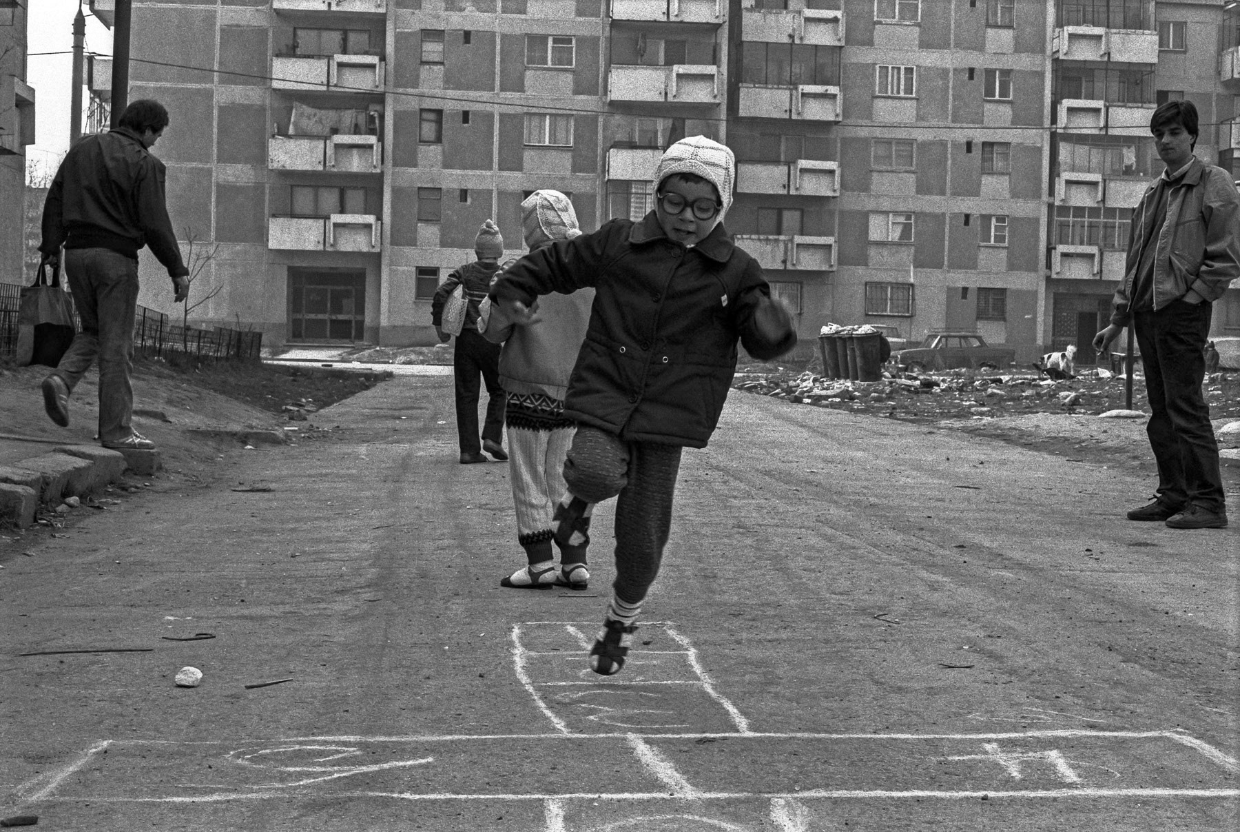 Children playing, Bucharest suburbs, April 1991