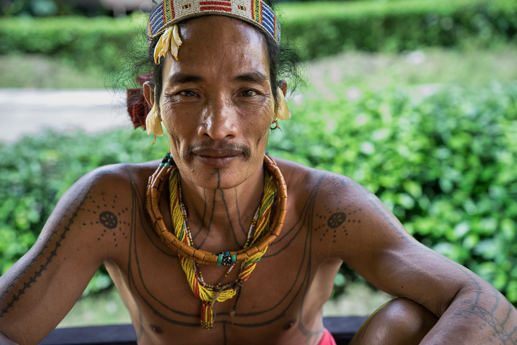 A Shaman of the Mentawai indigenous community. Siberut island, West Sumatra, Indonesia, December 2024