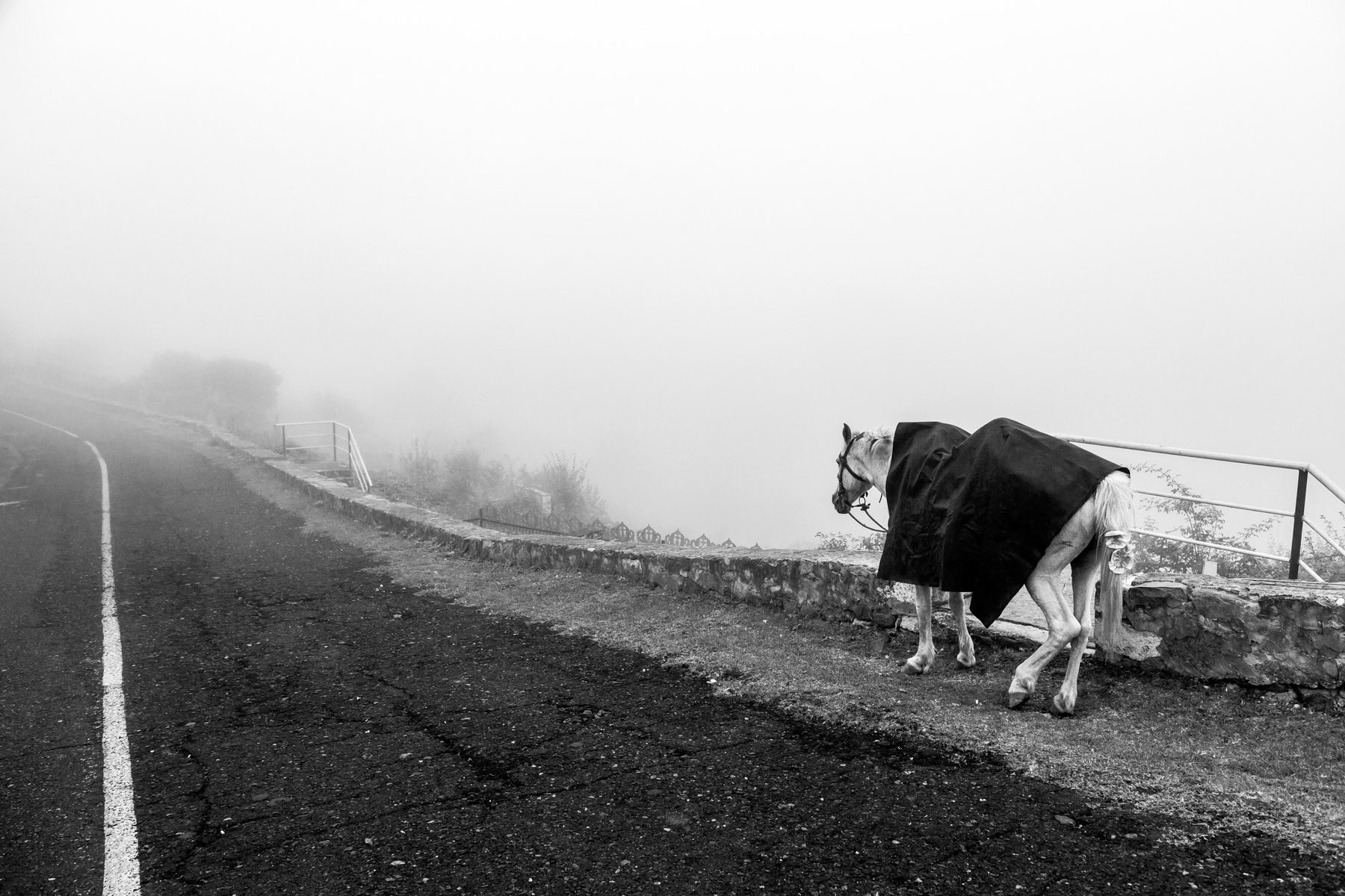 Road leading to Gandzasar monastery, October 2013