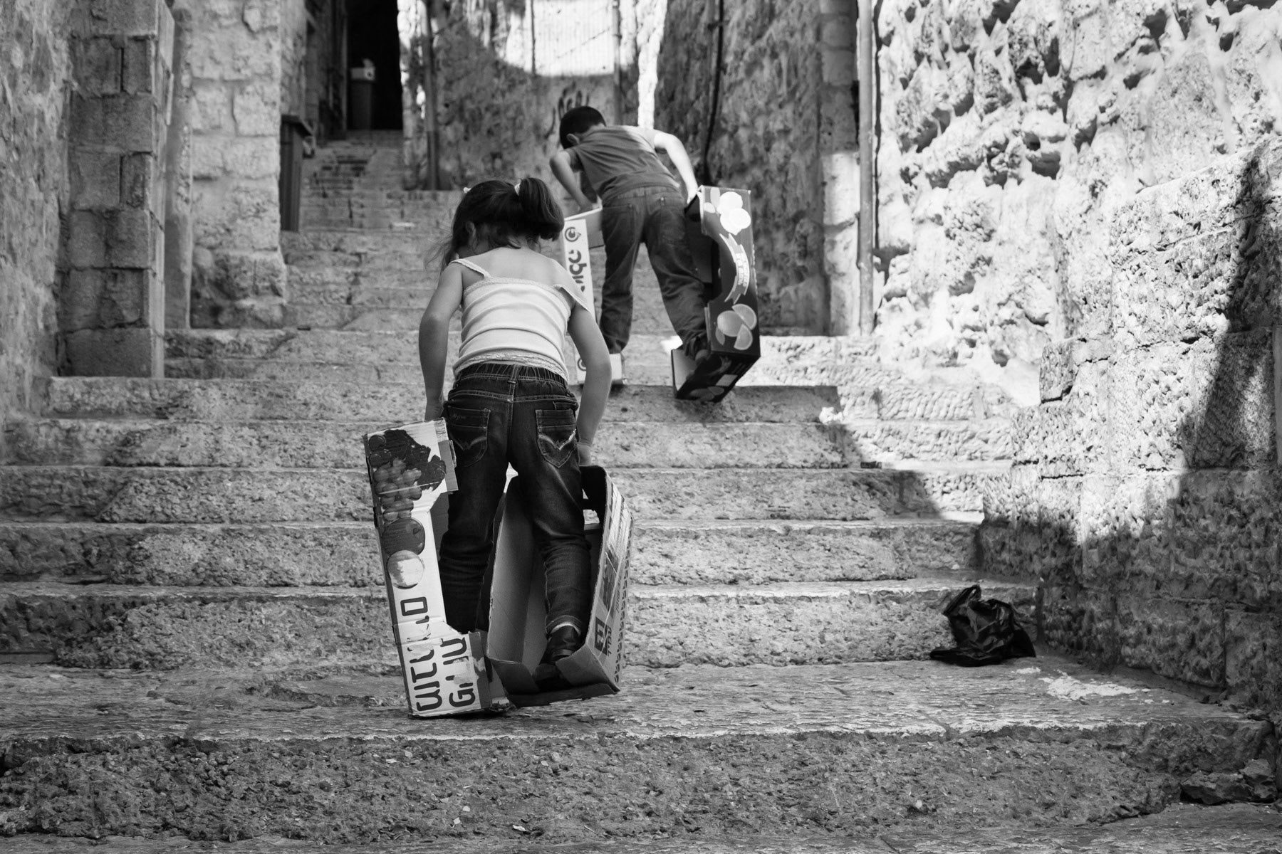Children in the Old City, Jerusalem, May 2014