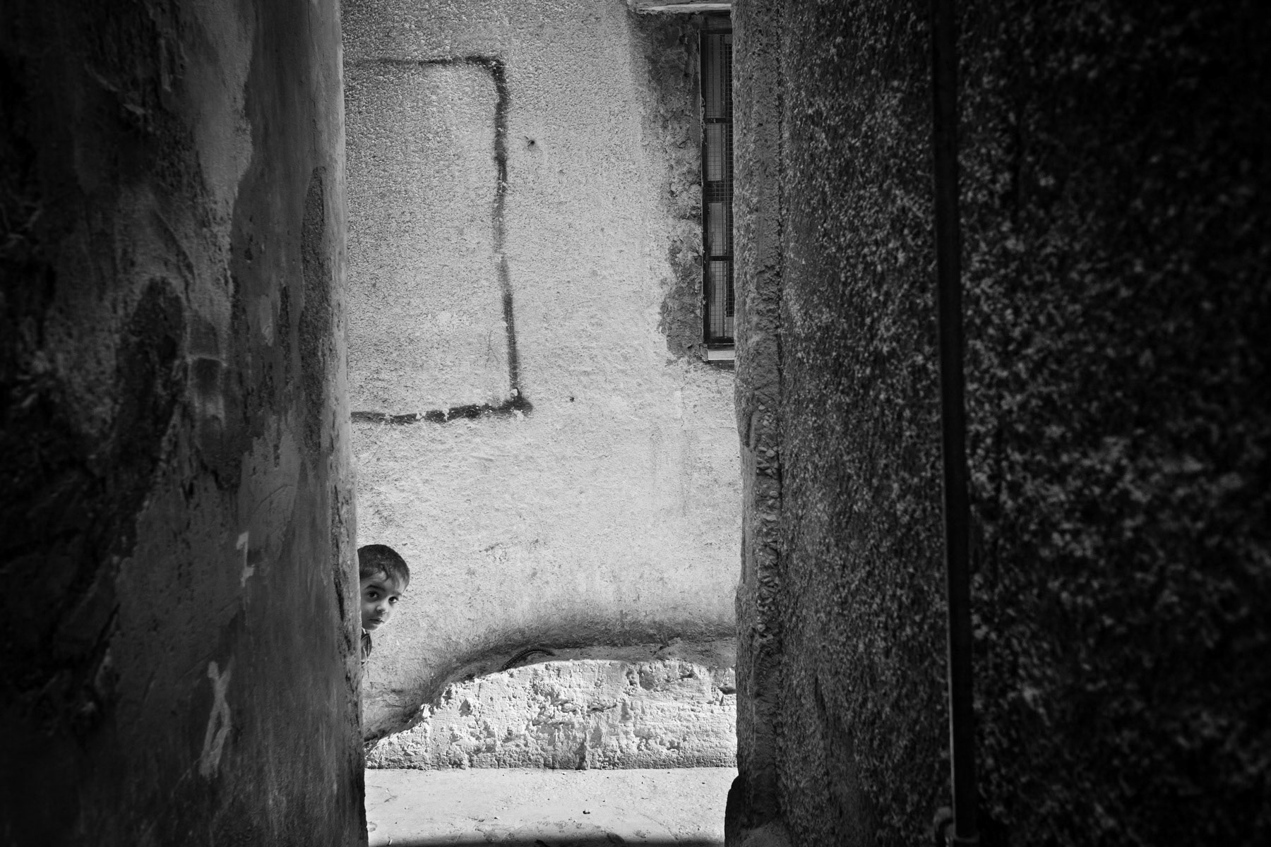 One of the thirty thousand residents, Balata refugee camp near Nablus, Palestine, November 2013