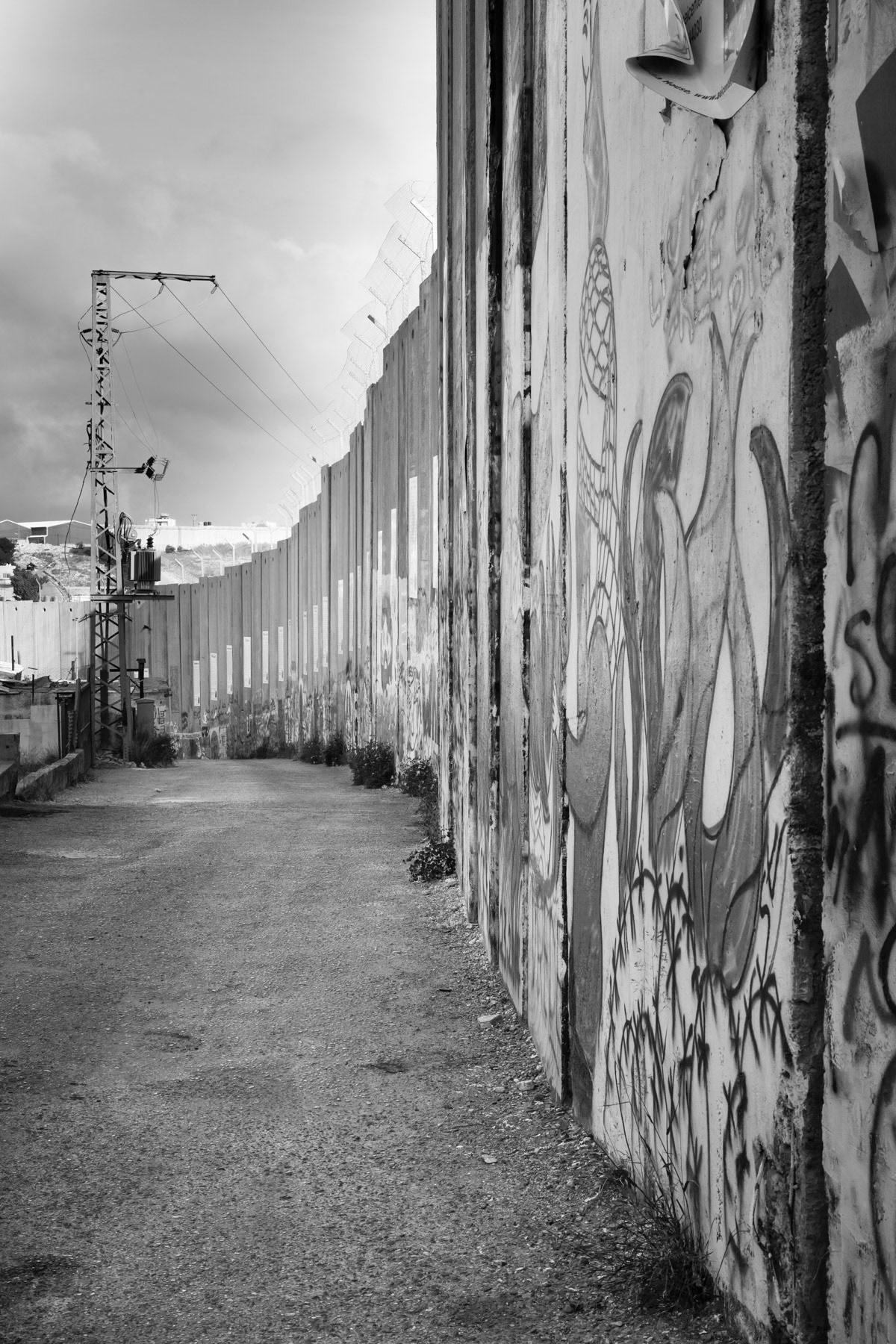Section of the separation wall in Bethlehem, Palestine, May 2014