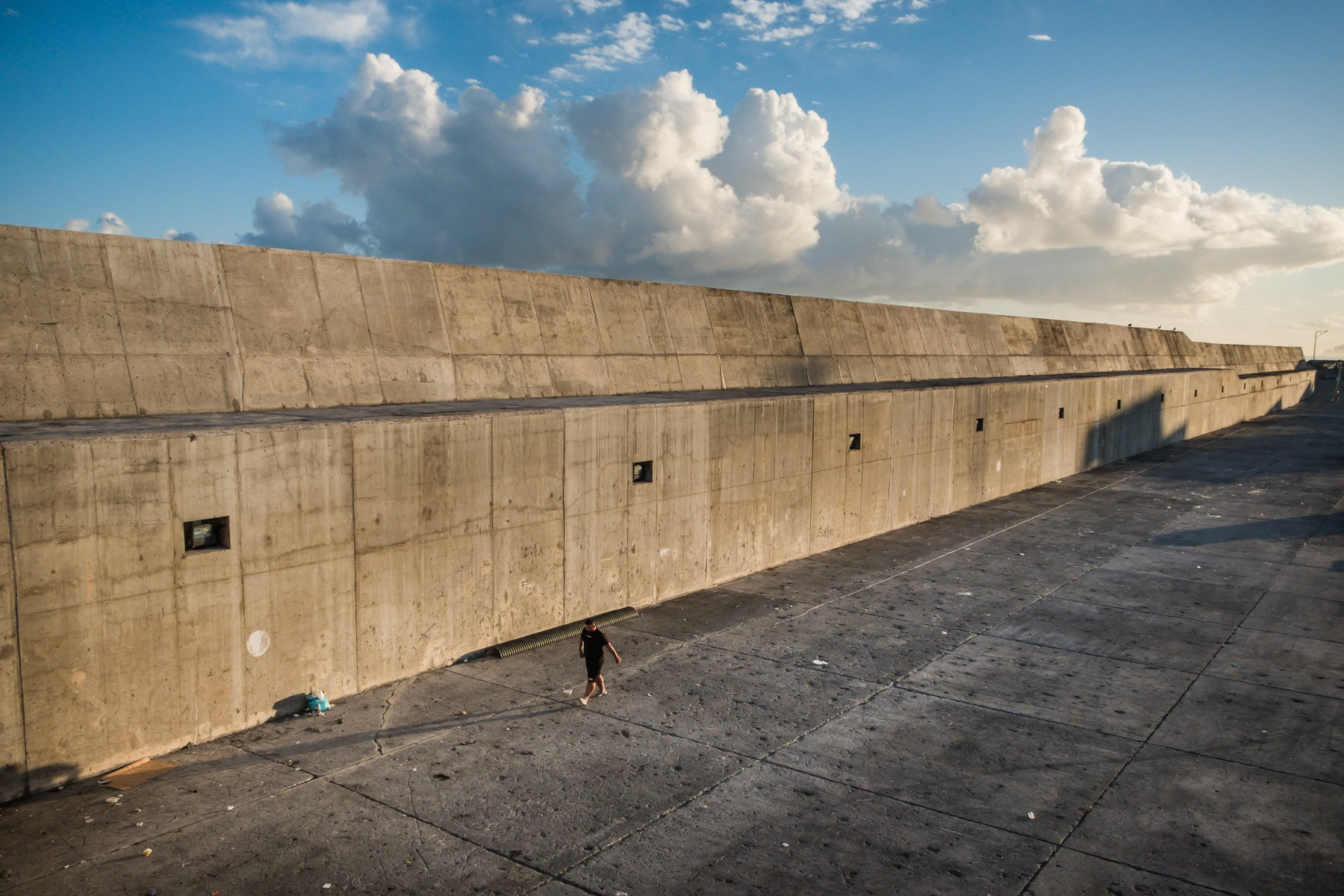 Being in the middle of the Atlantic Ocean, the port was reinforced substantially 15 years ago in order to continue its fishing activities. Rabo de Peixe, Azores, September 2018