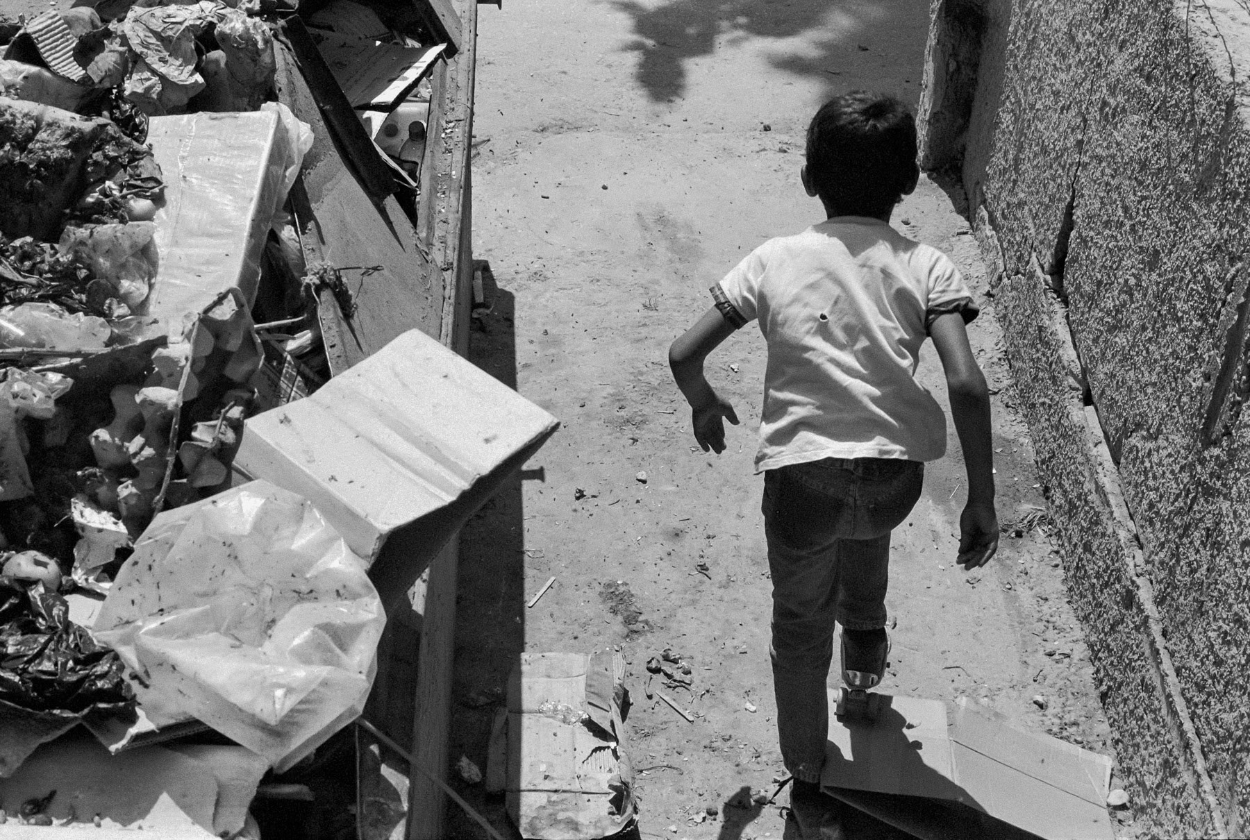 Dheisheh refugee camp in Bethlehem, West Bank, 1992