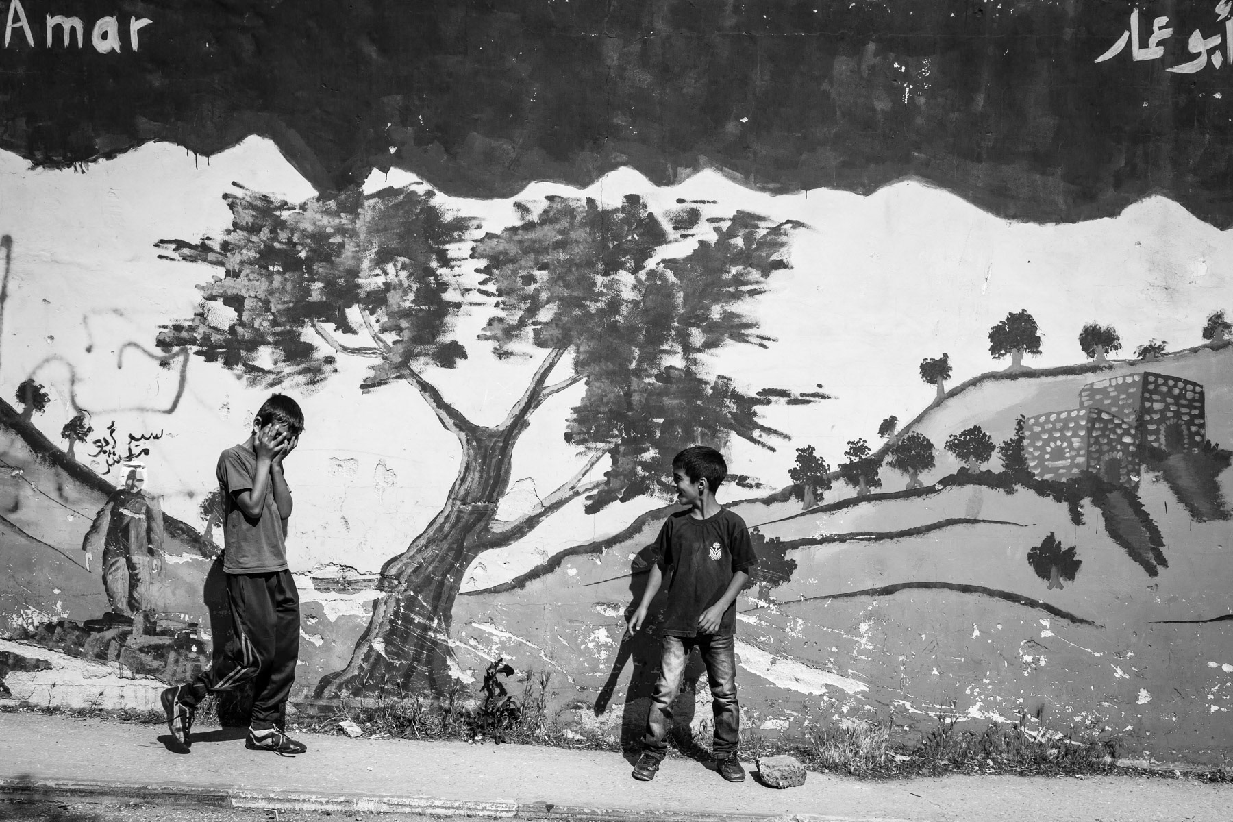 Aida Refugee Camp in Bethlehem, Palestine, May 2014
