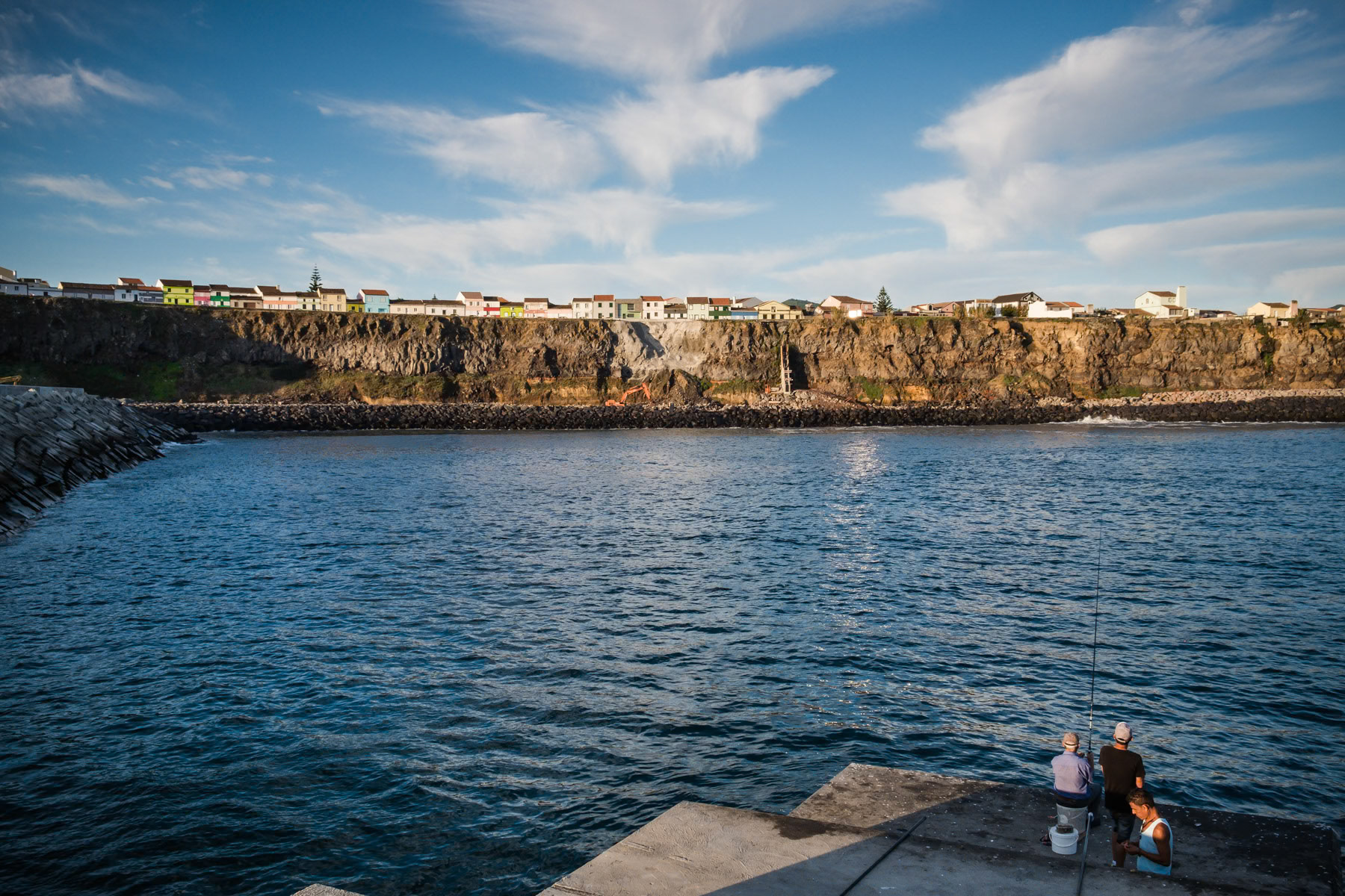 Early morning fishing. Rabo de Peixe, Azores, September 2018