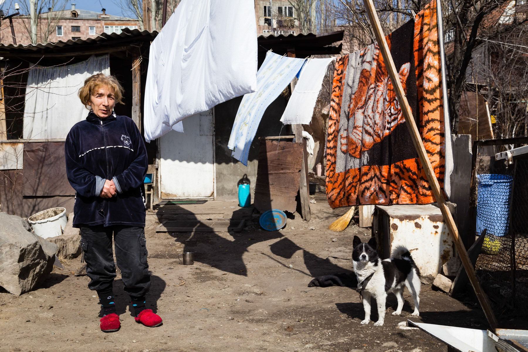 Front yard, Vanadzor, Armenia, March 2014