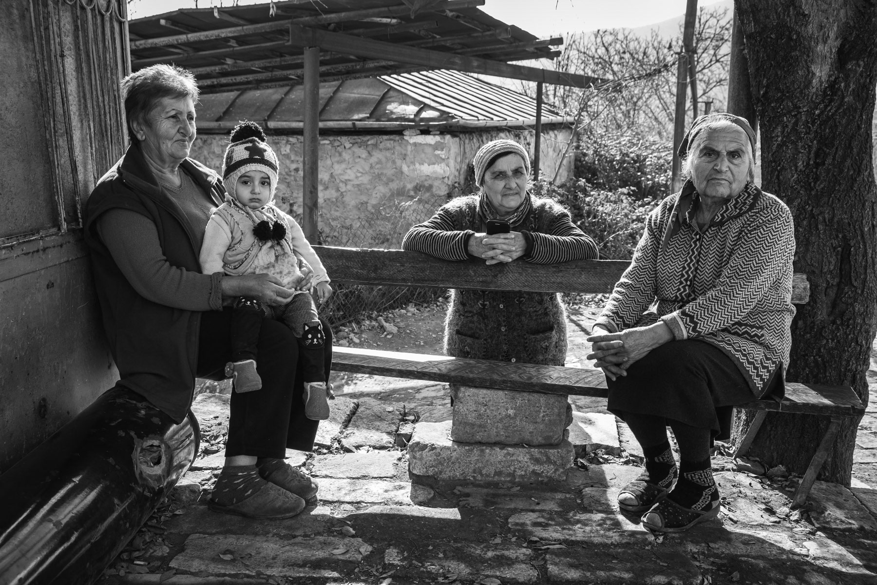 Residents of Chartar, two months after the ceasefire live starts to return to a new normal and people displaced during the conflict return little be little. Chartar, Nagorno-Karabakh, January 2021
