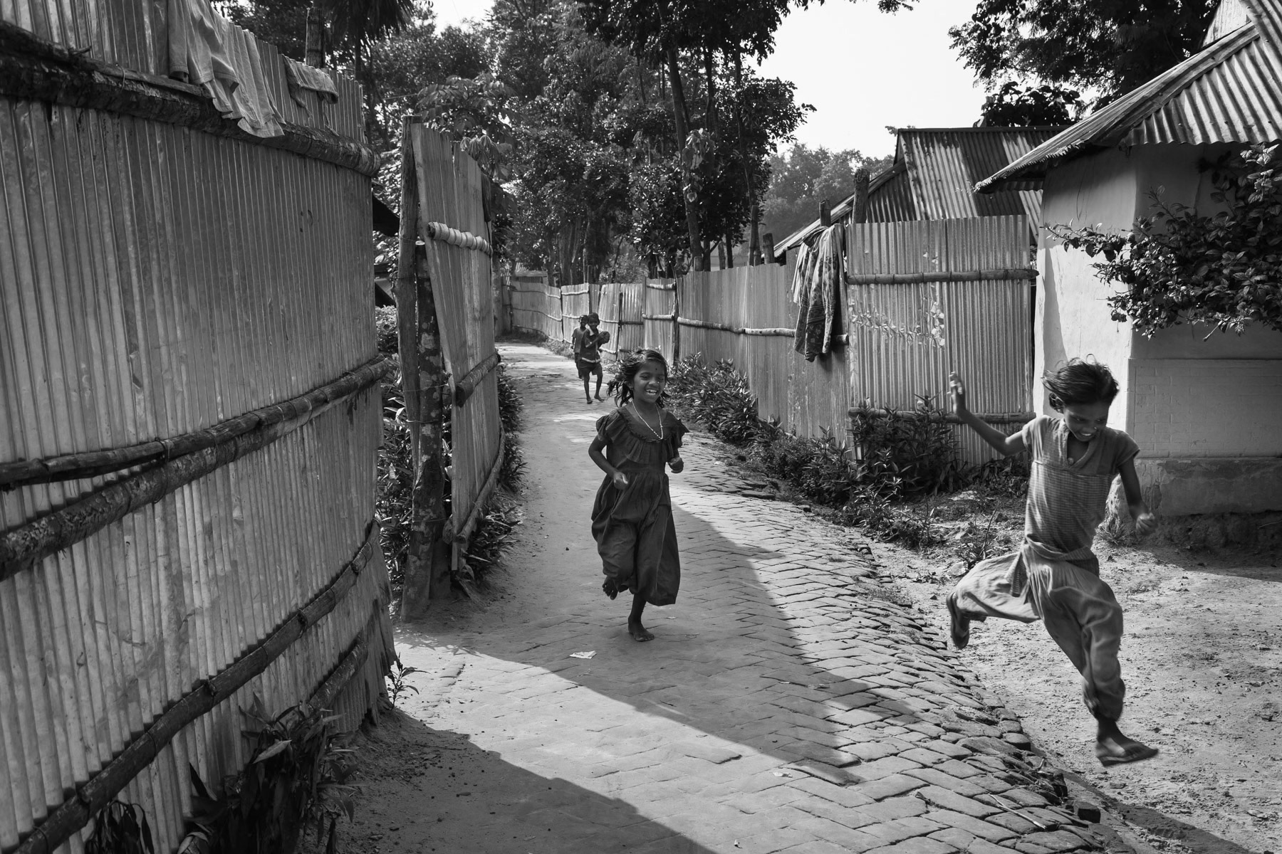 Children of tea workers, Pulcherra village, Bangladesh, September 2014