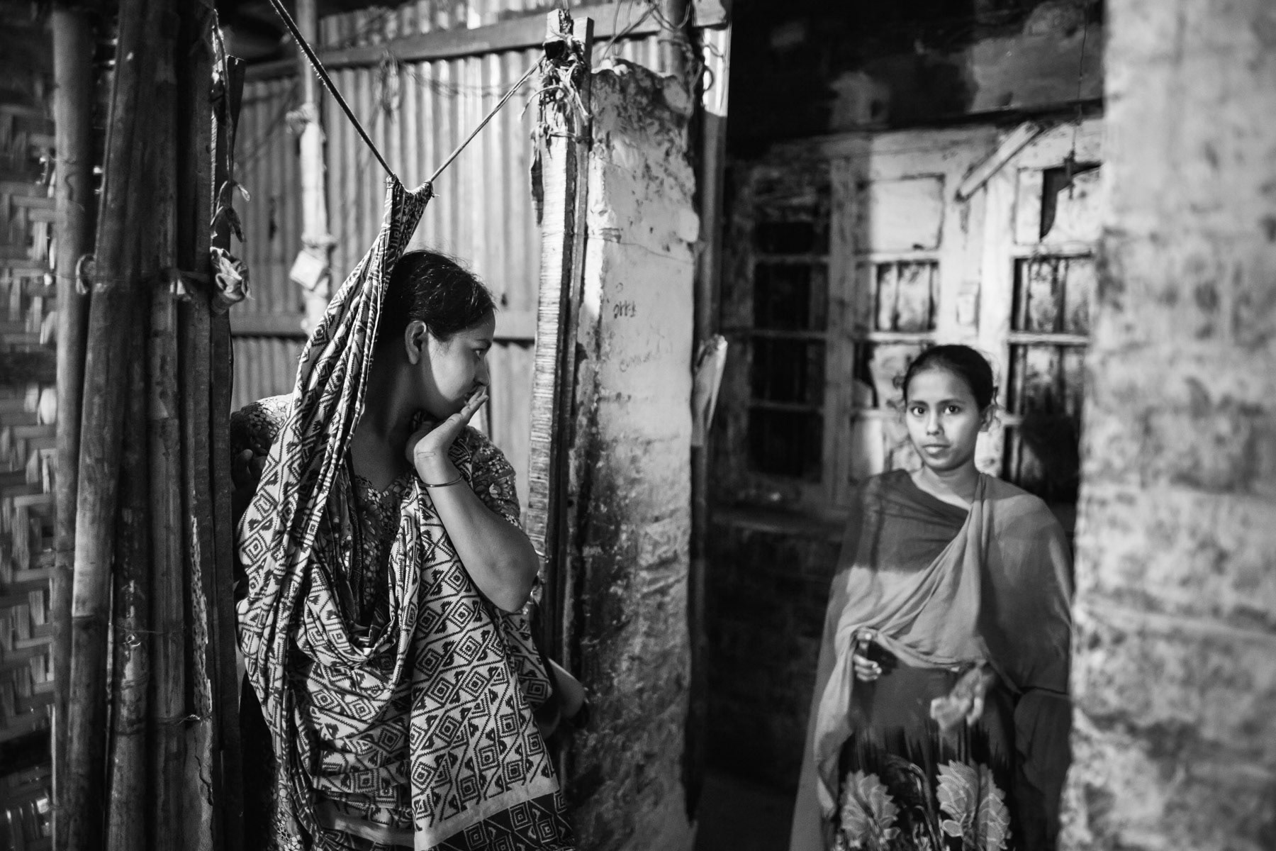 Jhowtila collective centre for Bihari, Chittagong, Bangladesh, May 2016