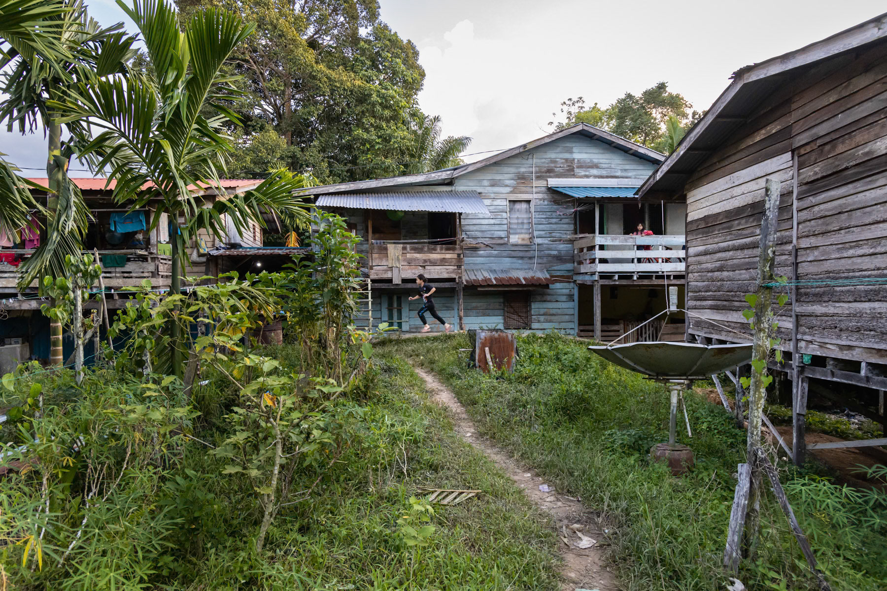 Belaga town, the last outpost before the endless rainforest of Borneo. Belaga, Sarawak, Malaysia, June 2022
