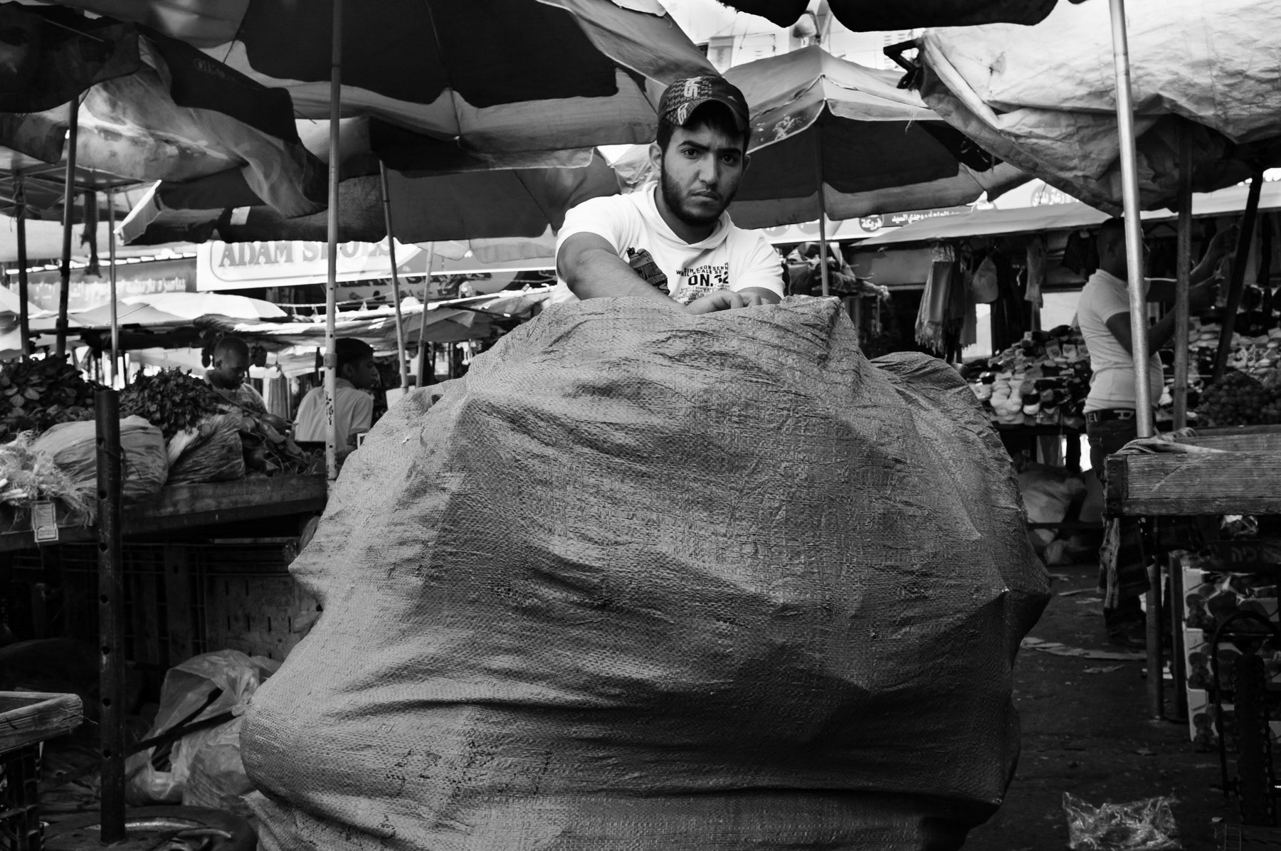 Vegetable market, Ramallah, Palestine, July 2013