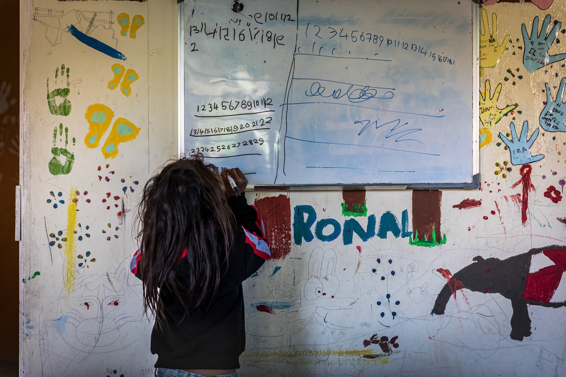Basic school for children of the Bateq community. Pecah Keljbi settlement, Merapoh, Pahang, Malaysia, February 2020