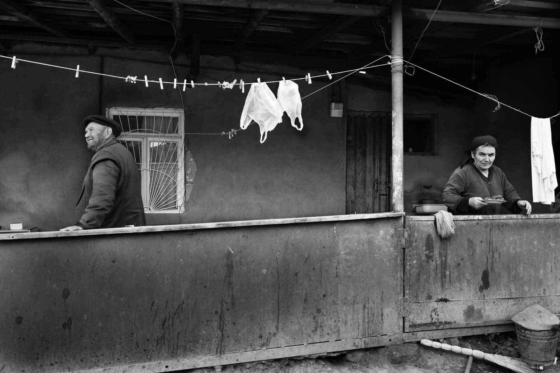 Lentush family in their home village of Karintak, Shushi region, March 2014