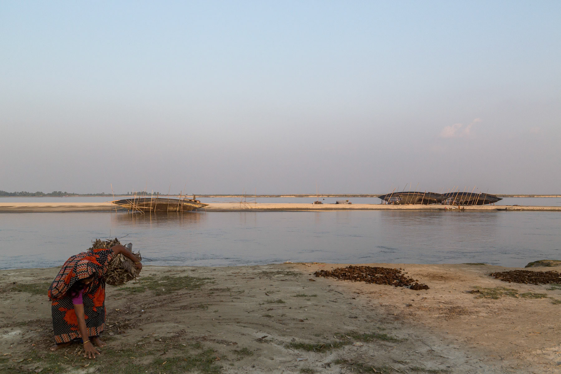 Brahmaputra river chars in Chilmari, Bangladesh, October 2014