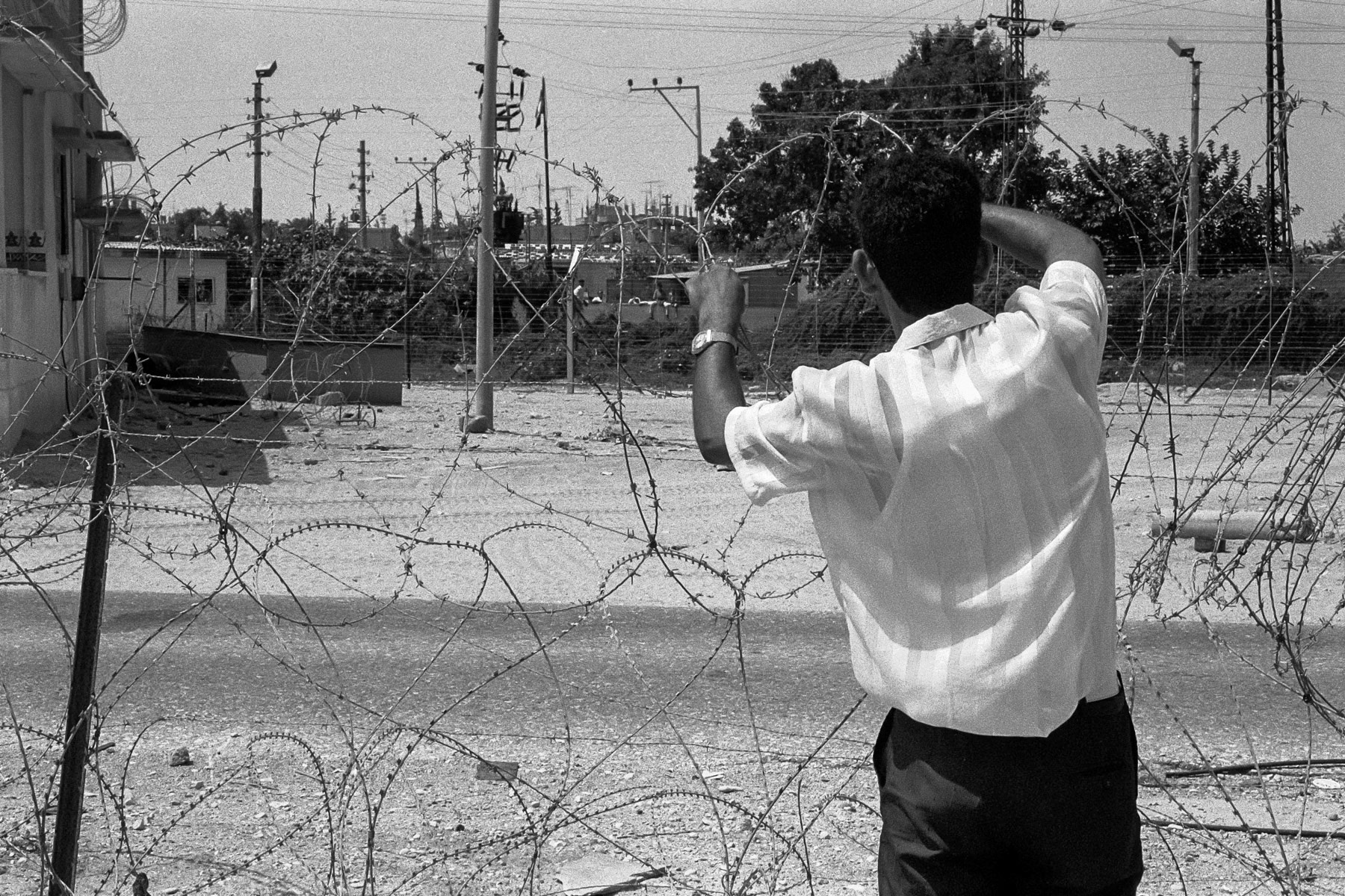 Border with Egypt in Rafah, Gaza Strip, 1992