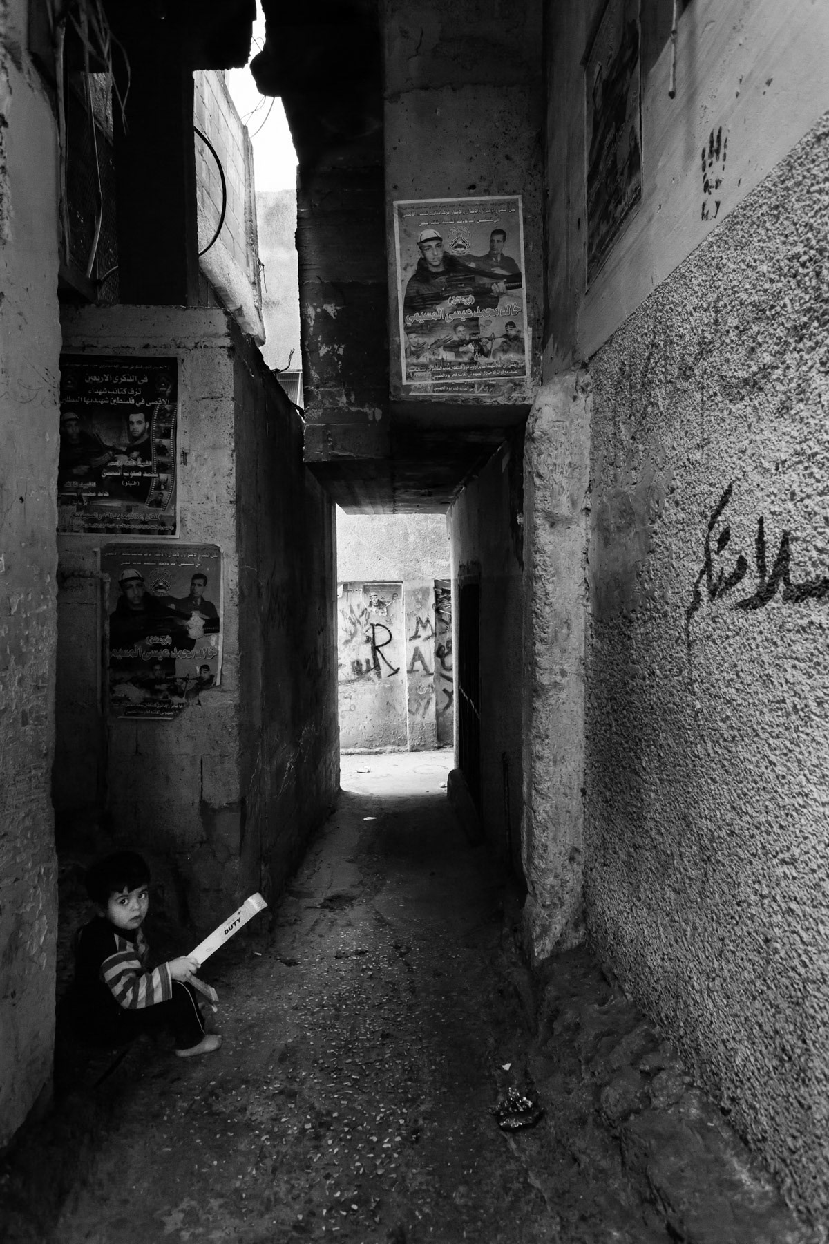 Balata refugee camp established in 1950, the largest in the West Bank in terms of population, Palestine, November 2013