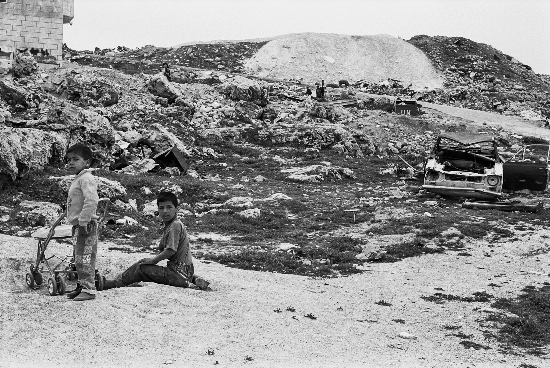 Dumping area on the outskirts of Dheisheh refugee camp, Bethlehem, April 1993
