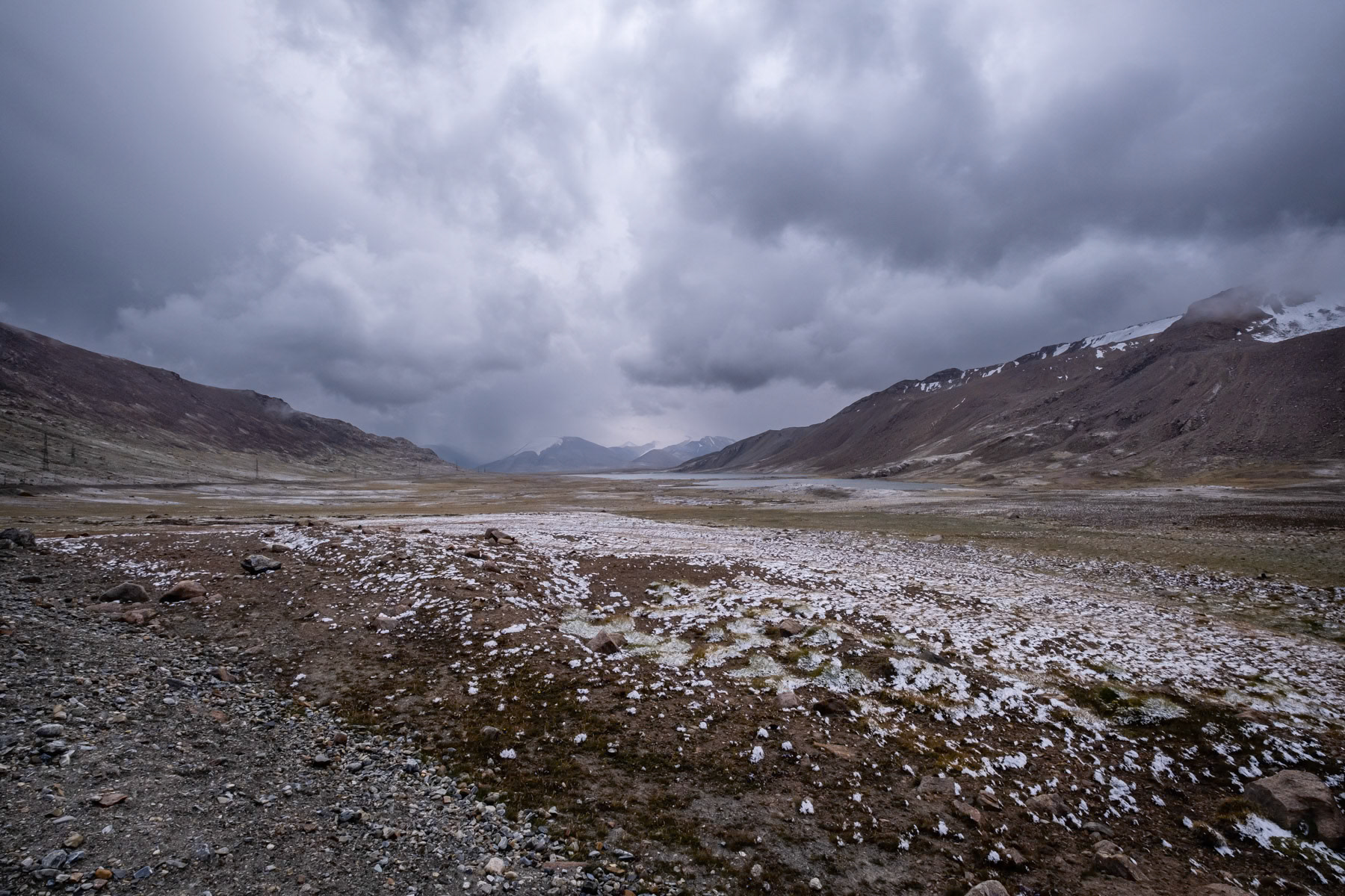 Arabel melted glacier. Local shepherds have witnessed retrieving glaciers during the past decennia with a clear acceleration during the past years. Arabel, 4,200m altitude, Issyk Kul region, Kyrgyzstan, August 2021