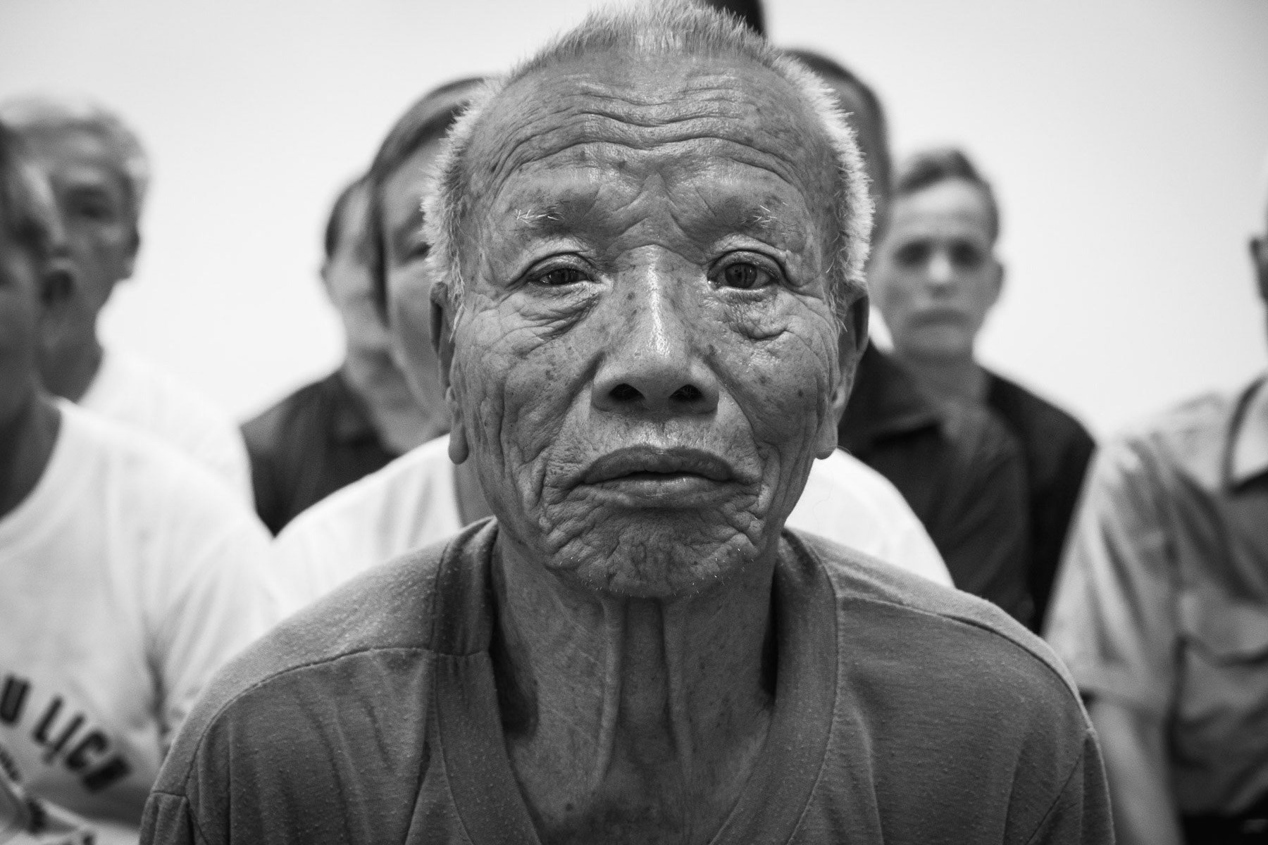 One of the oldest Vietnamese War Veteran that was directly exposed to Agent Orange. Specialised rehabilitation center where victims of the first generation will receive professional care for several weeks before returning home. Almost fifty years after the last use of the chemical as a defoilant and weapon by the American Army, the impact on health of the first generation and their descendants is immense. The United States has never recognised any link between Agent Orange and Vietnamese Victims' health conditions. Yen Binh, Thach That District, Vietnam, June 2018