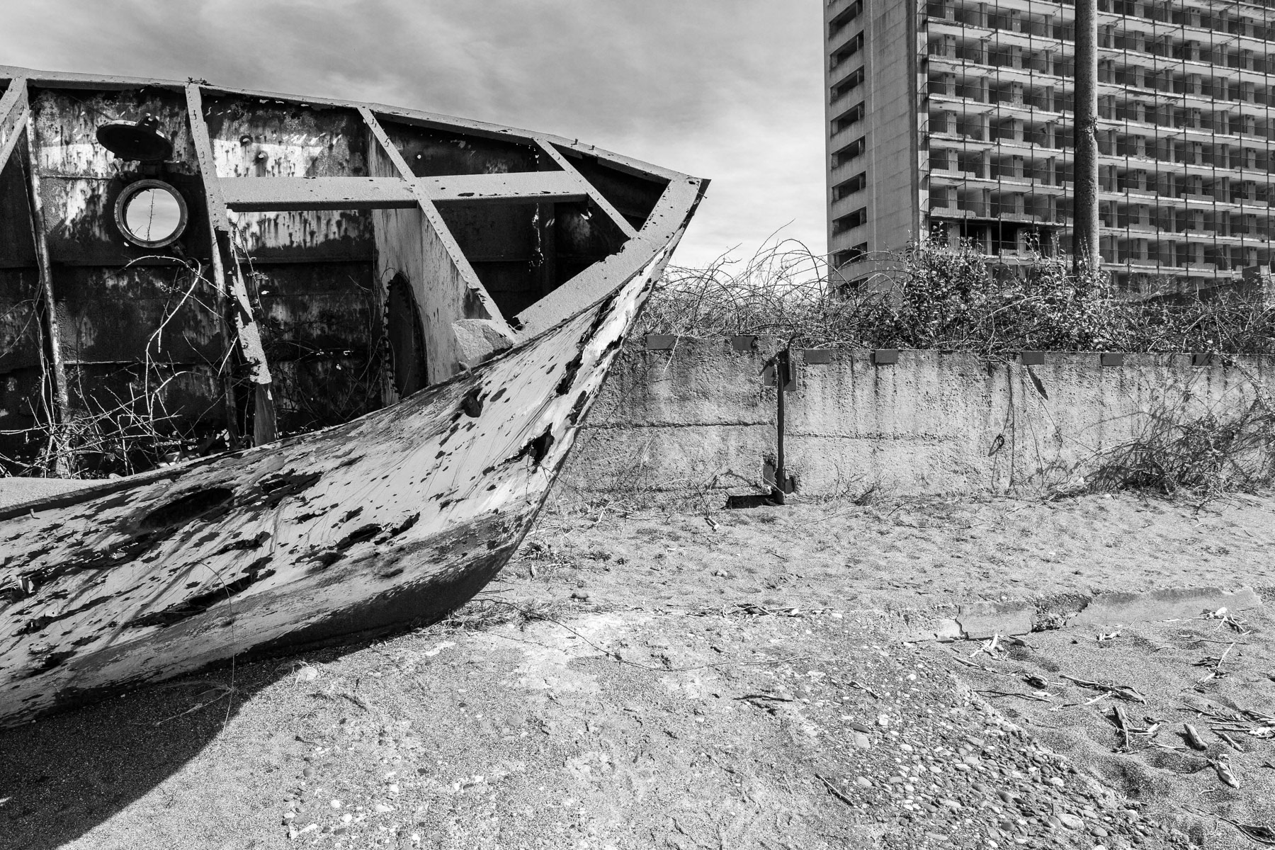 Ochamchire beach, Abkhazia, March 2014