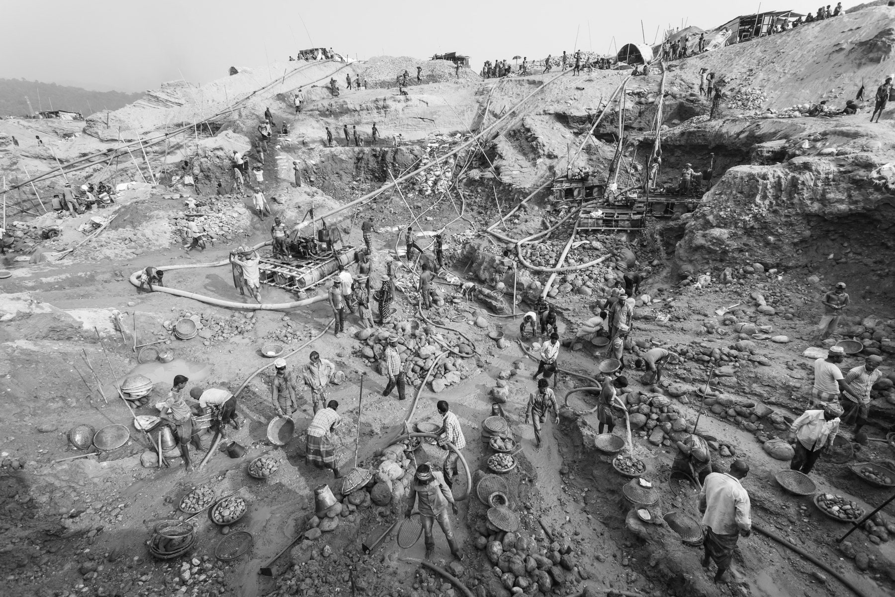 Stone diggers, Jaflong, Bangladesh, December 2015