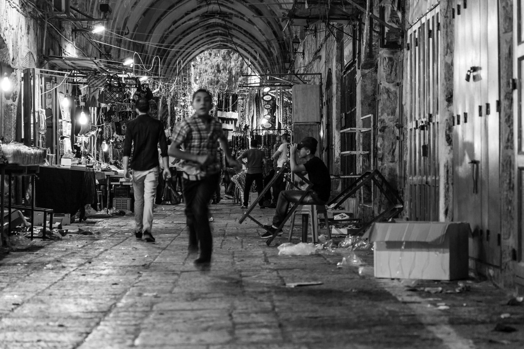 Time before closure, Old City, Jerusalem, July 2013