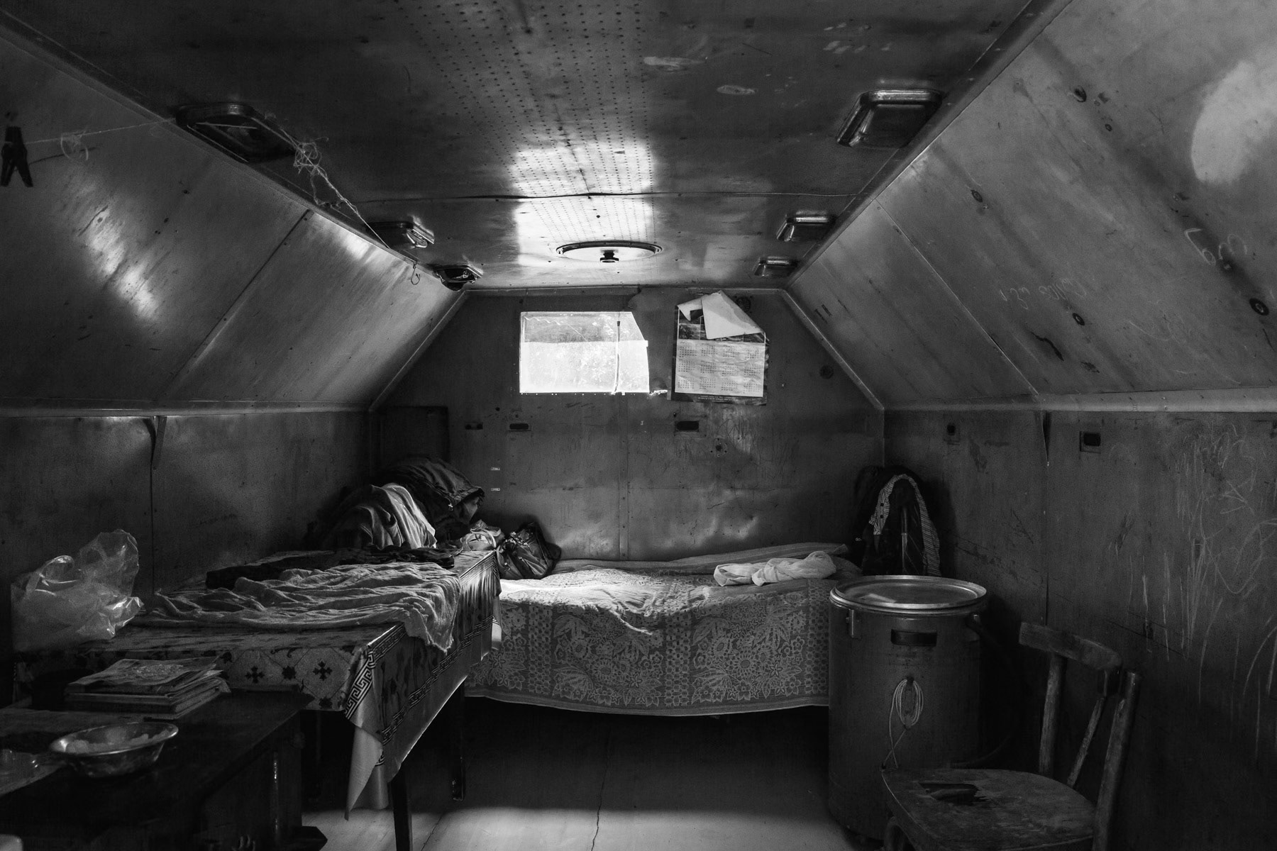 Temporary solution, border village 5 kilometres away from the break-away capital of South Ossetia. Gori region, Georgia, August 2016