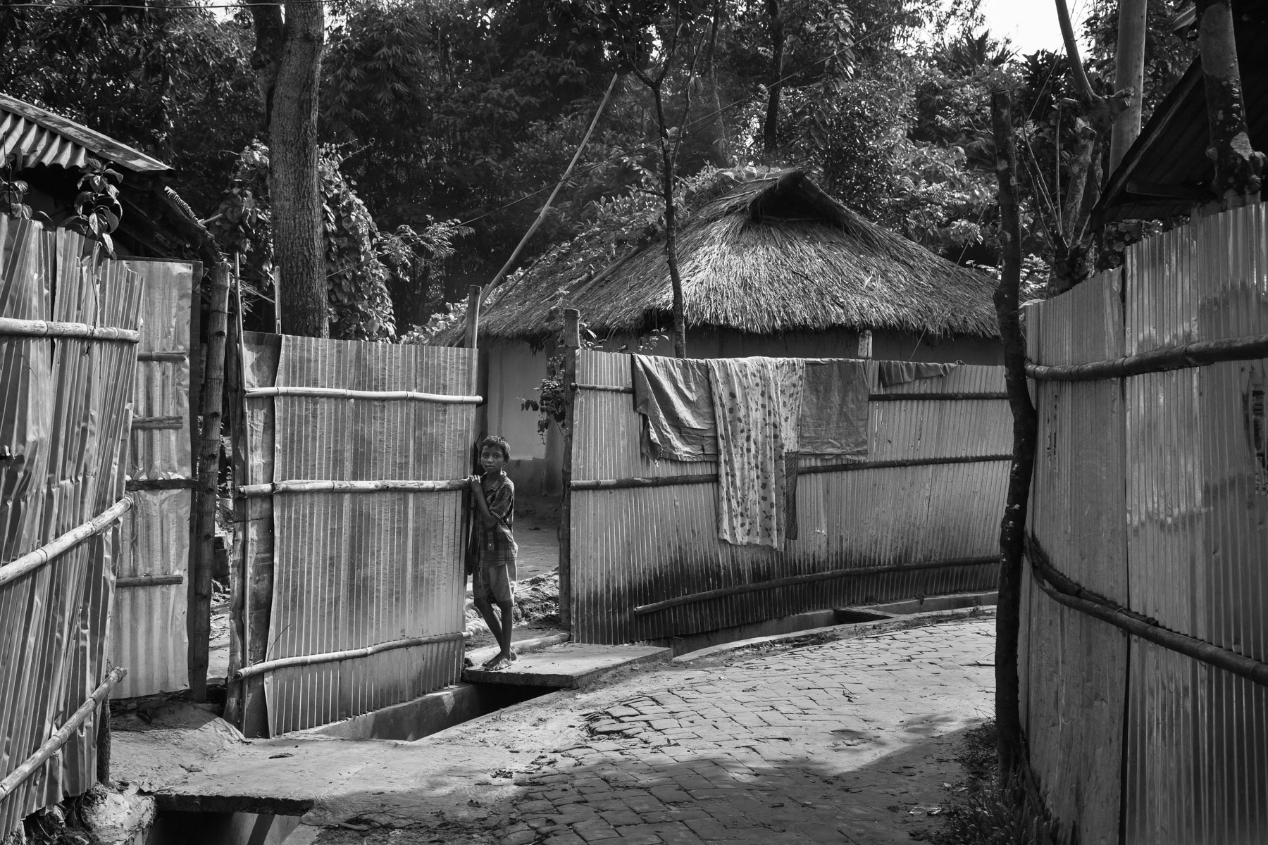 Hindu village inhabited by tea estate workers, Pulcherra in Srimangal district, Bangladesh, September 2014