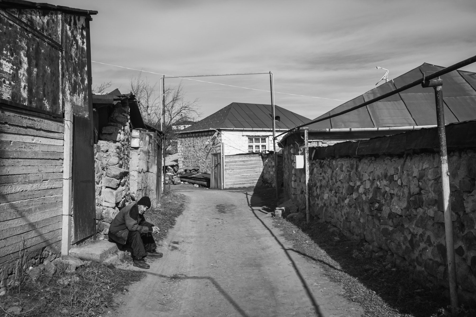 Chartar a town only a couple of kilometres from the frontline. Nagorno-Karabakh, January 2021