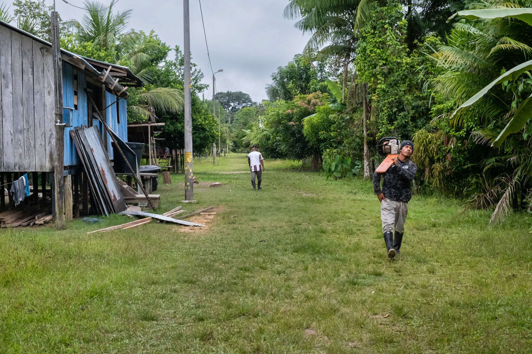 Amazonian indigenous community of San Antonio de Cacao, Peru, April 2022