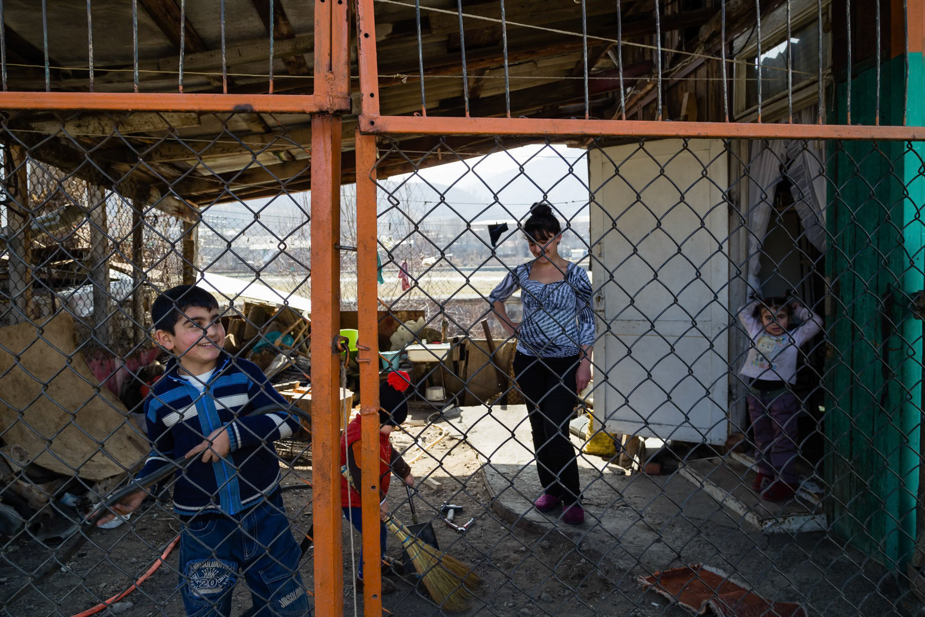 Domik settlement in Vanadzor, Armenia, March 2014