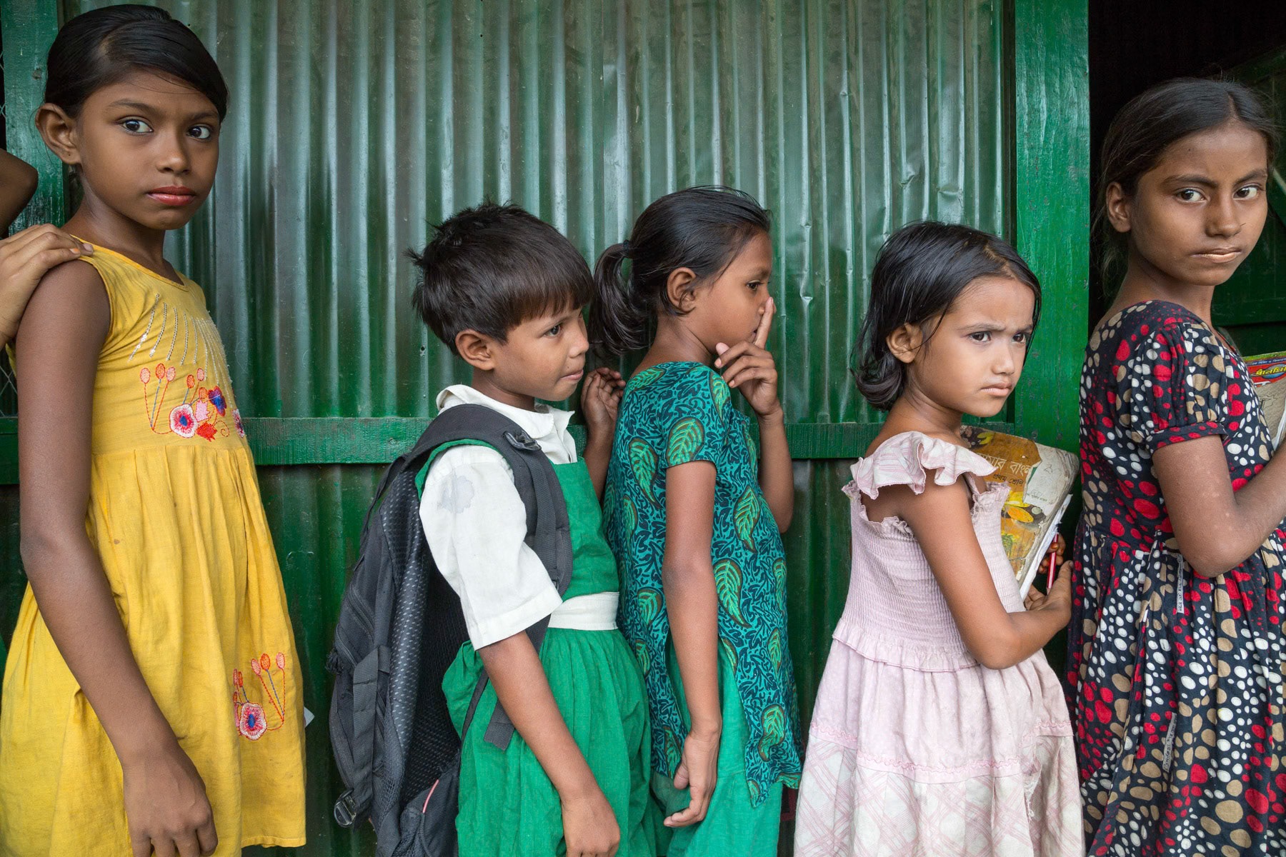 School in the chars of the Karnaphuli river near Chittagong, Bangladesh, October 2014